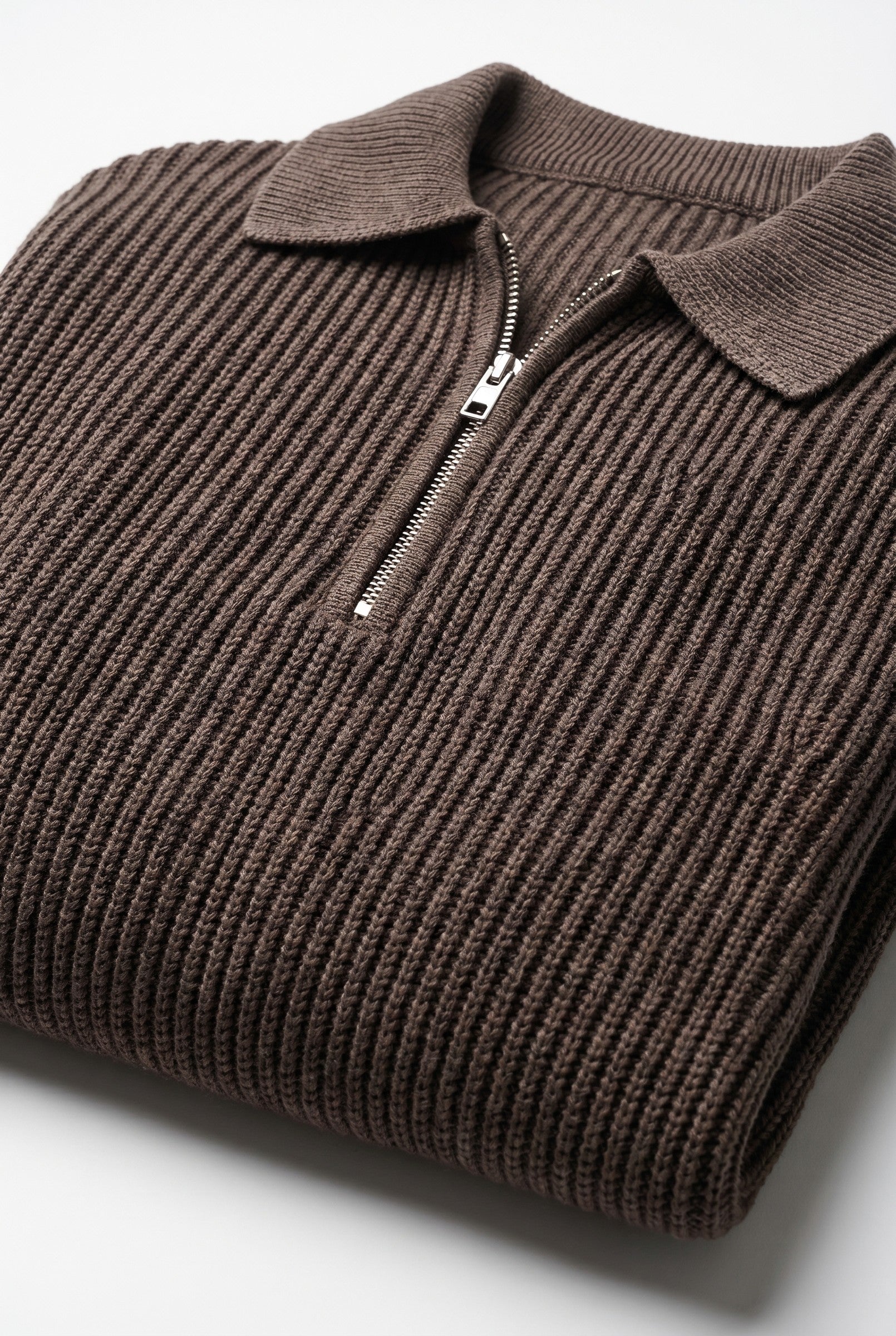 Men's Acid Washed Half-Zip Knit Pullover | Blackstone London