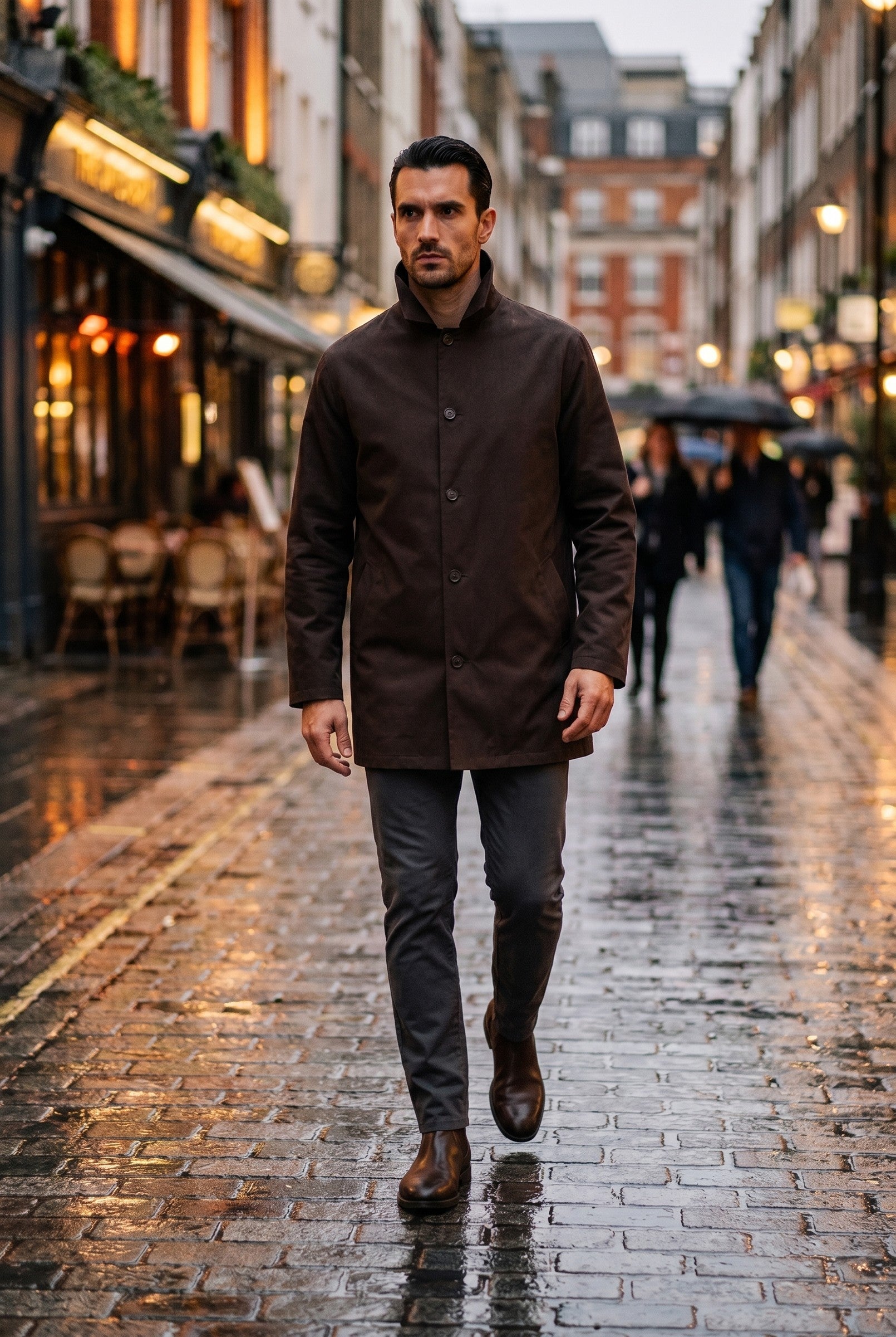Men's Sherlock Short Trench Coat | Blackstone London