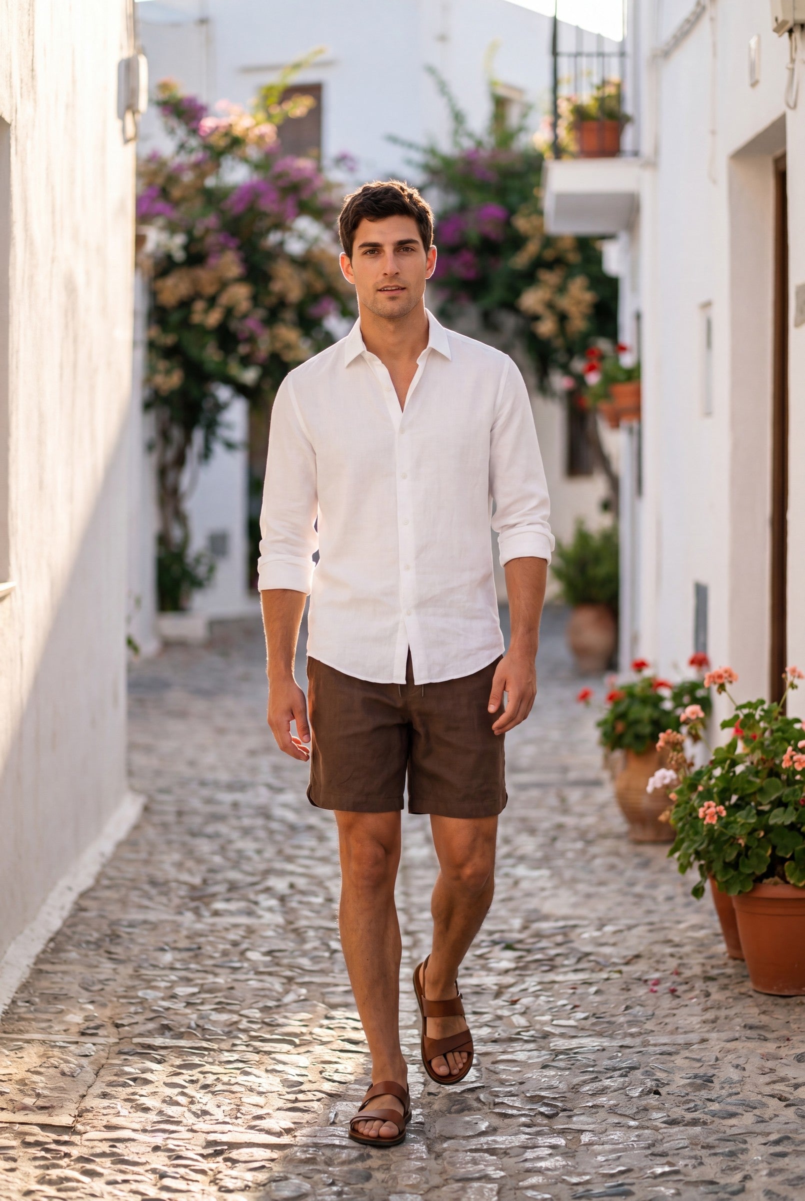 Men's Premium Linen Drawstring Shorts | Blackstone London
