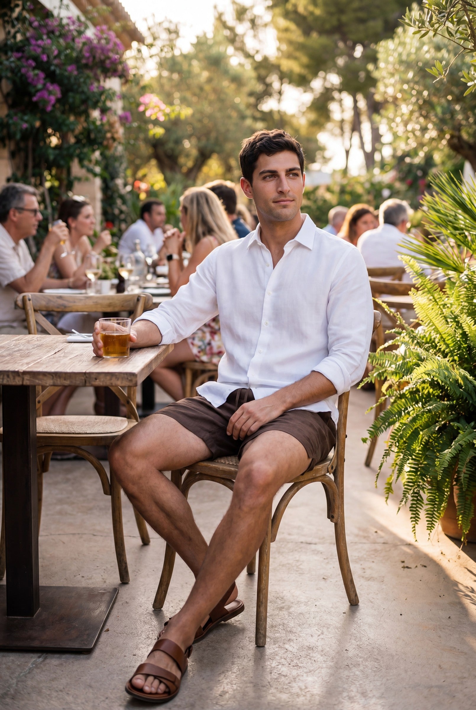 Men's Premium Linen Drawstring Shorts | Blackstone London