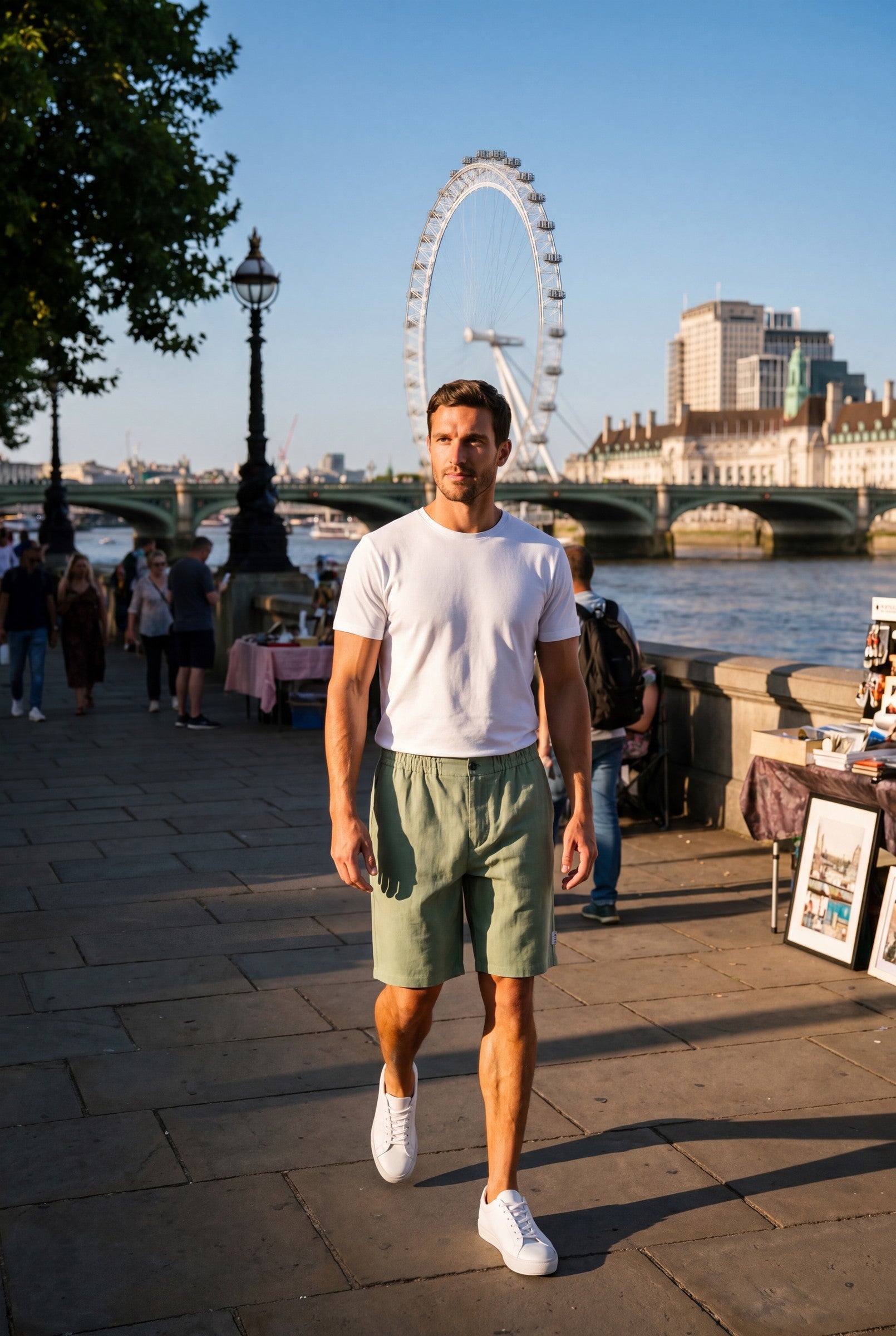 Men's Smart Linen Shorts | Blackstone London