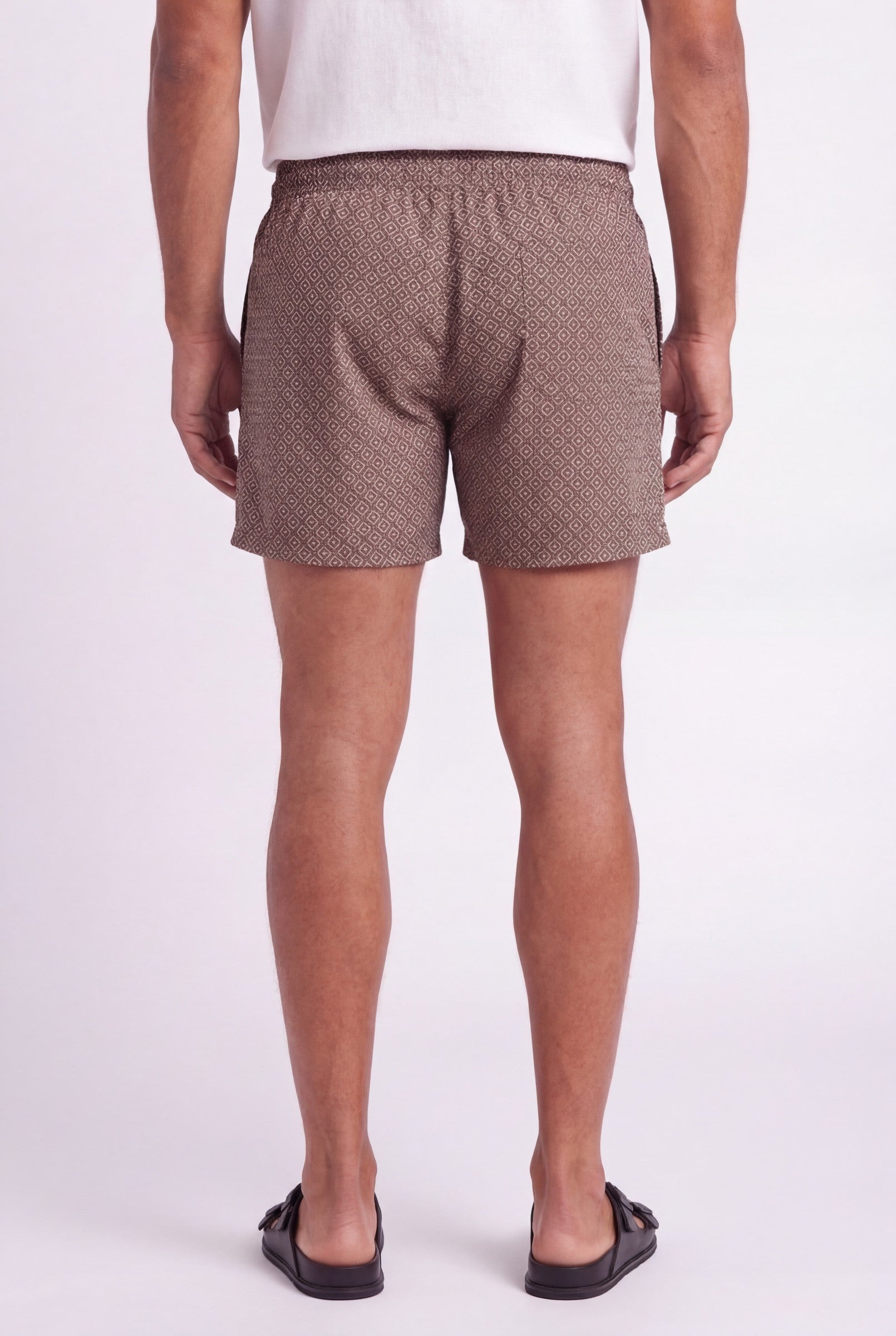 Men's Santo Print Swim Shorts | Blackstone London