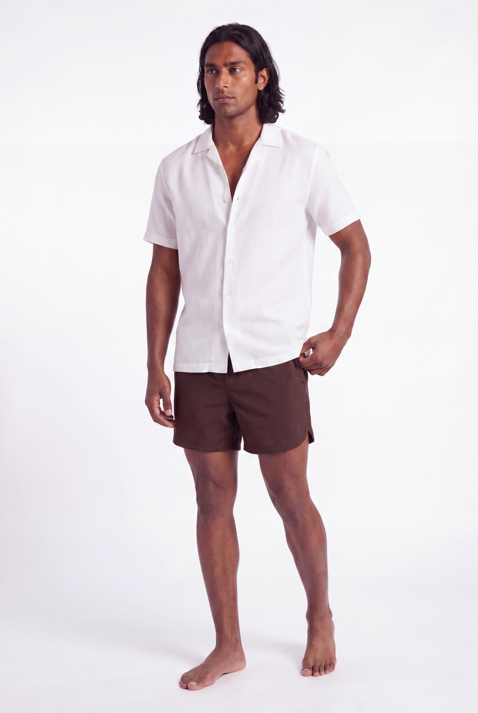 Men's Solid Resort Swim Shorts | Blackstone London