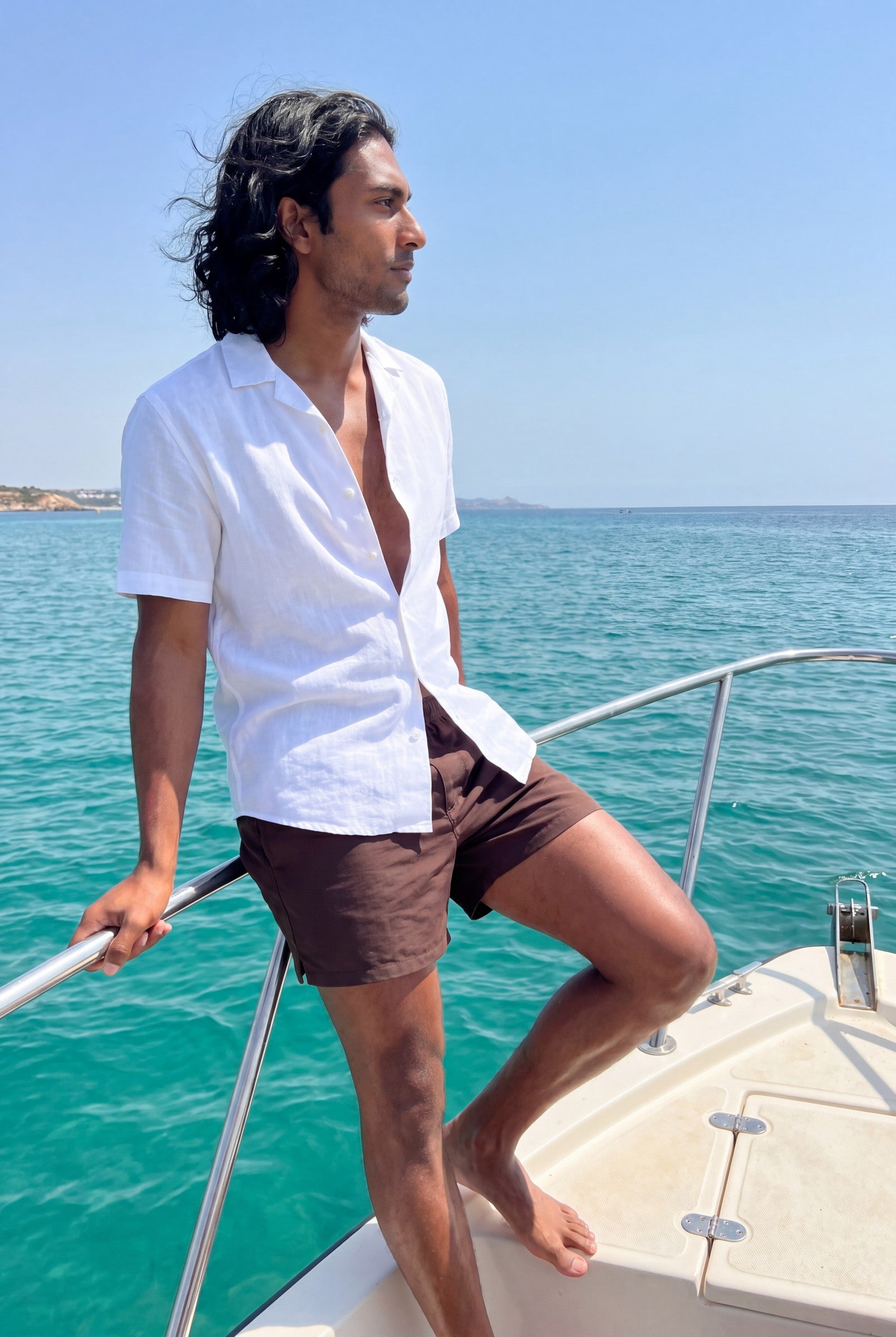 Men's Solid Resort Swim Shorts | Blackstone London