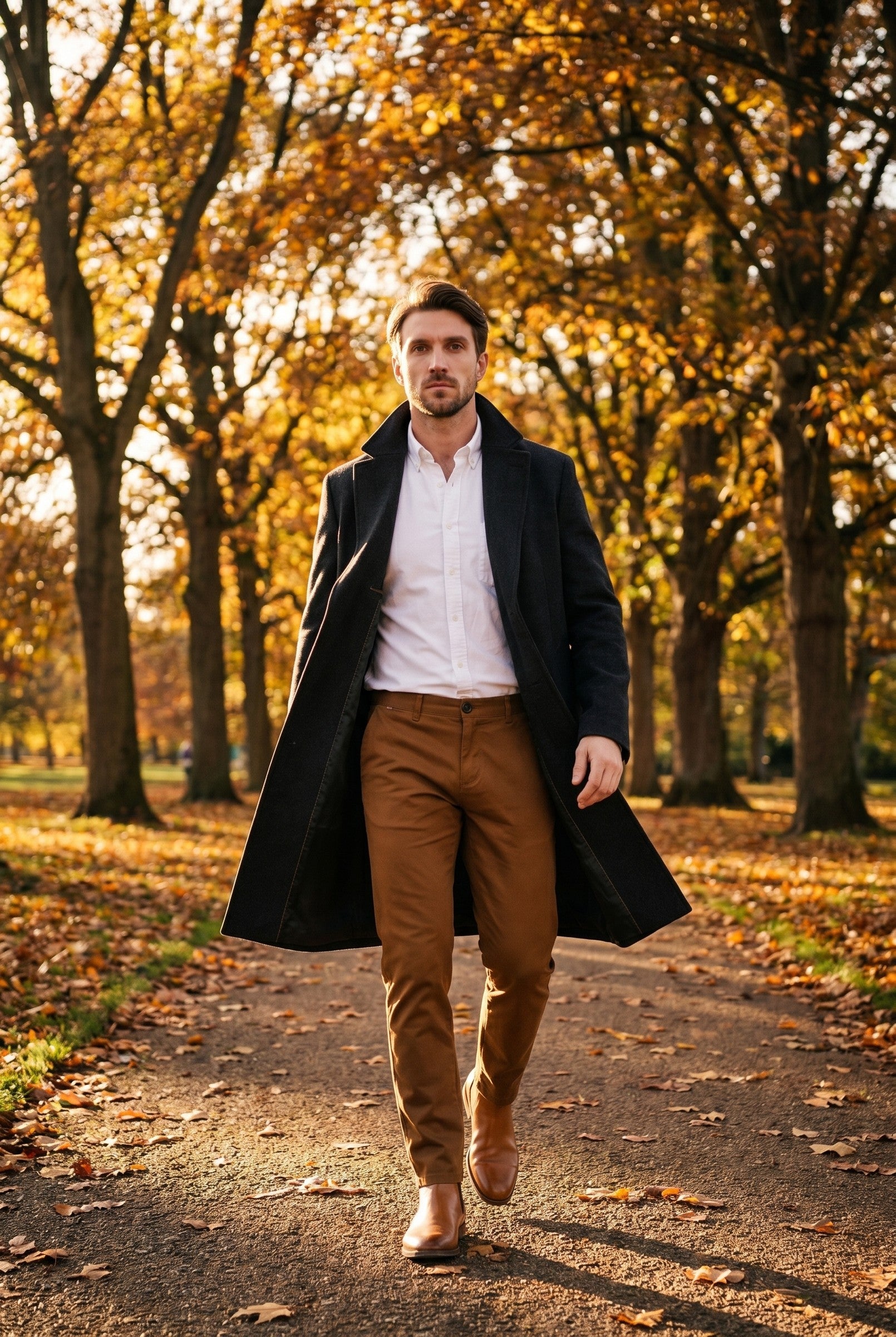 Men's Sierra Brown Chino Trousers | Blackstone London