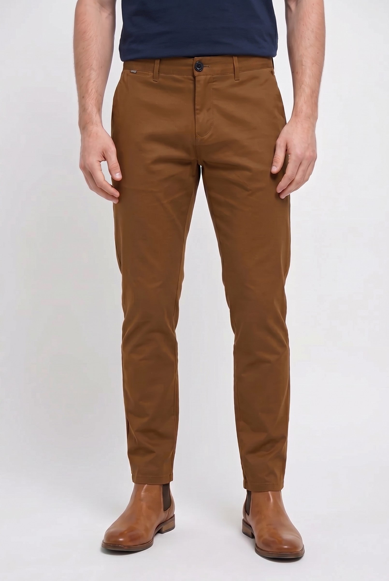 Men's Sierra Brown Chino Trousers | Blackstone London