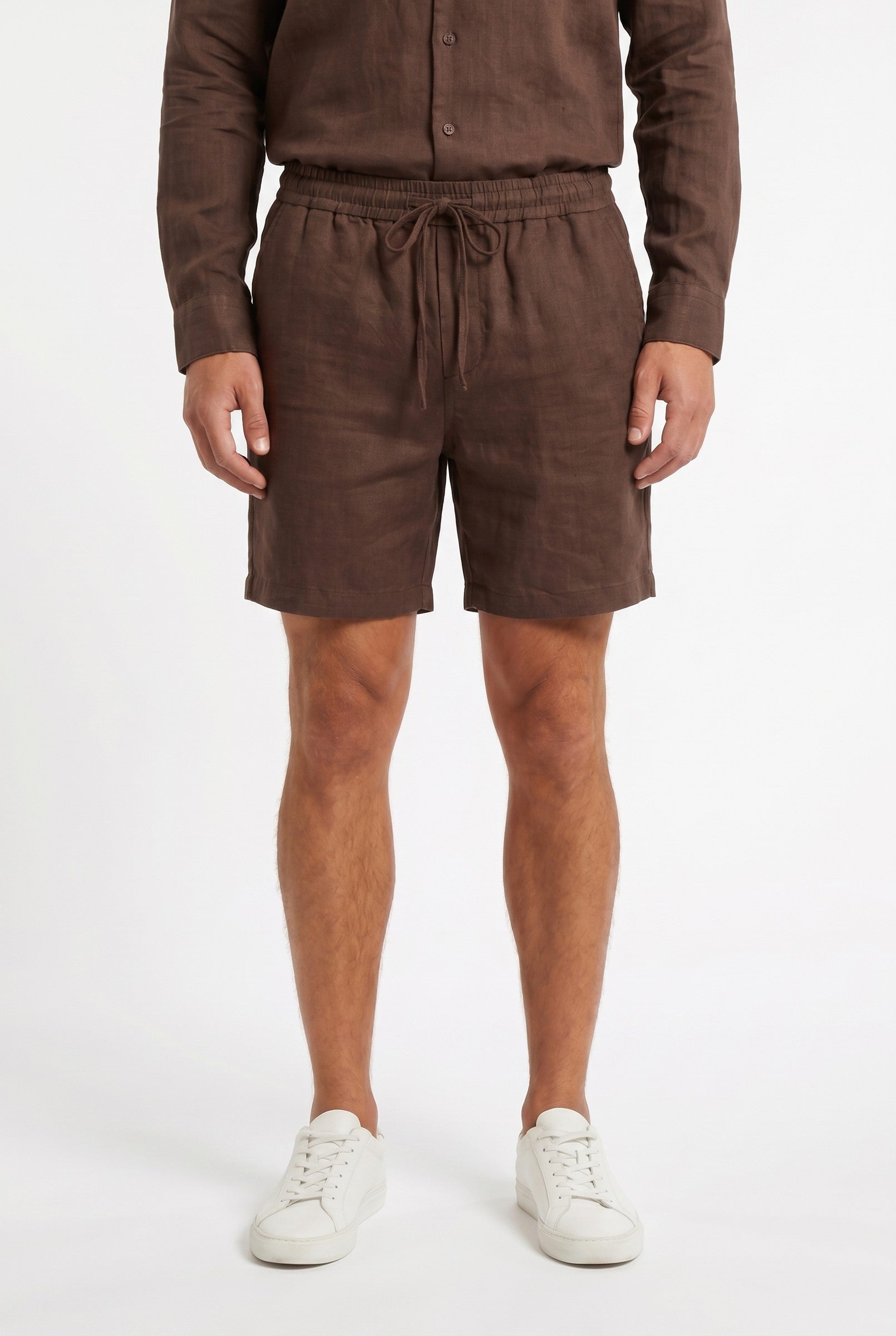 Men's Linen Leisure Drawstring Shorts | Blackstone London