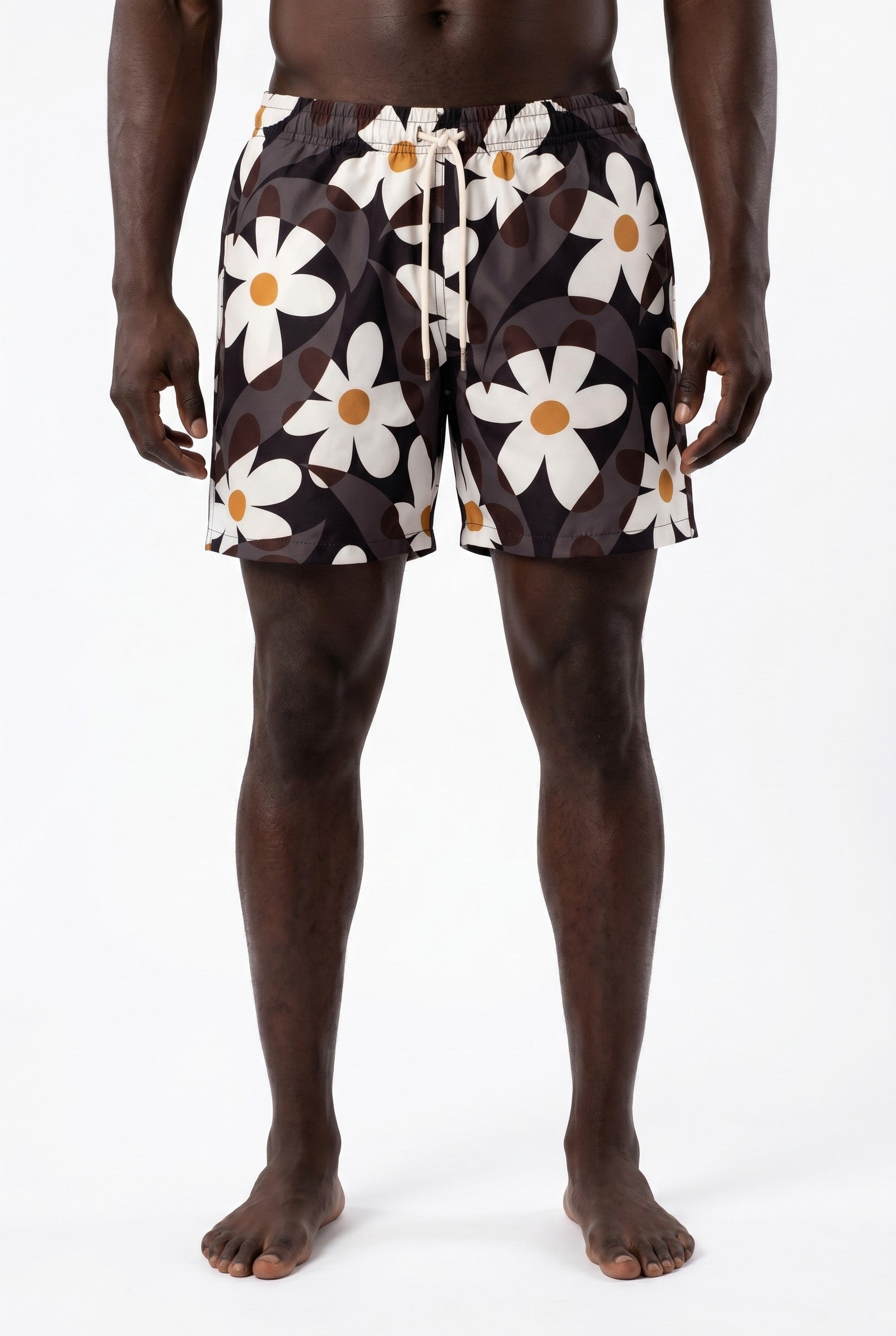 Men's Tropical Print Swim Shorts | Blackstone London