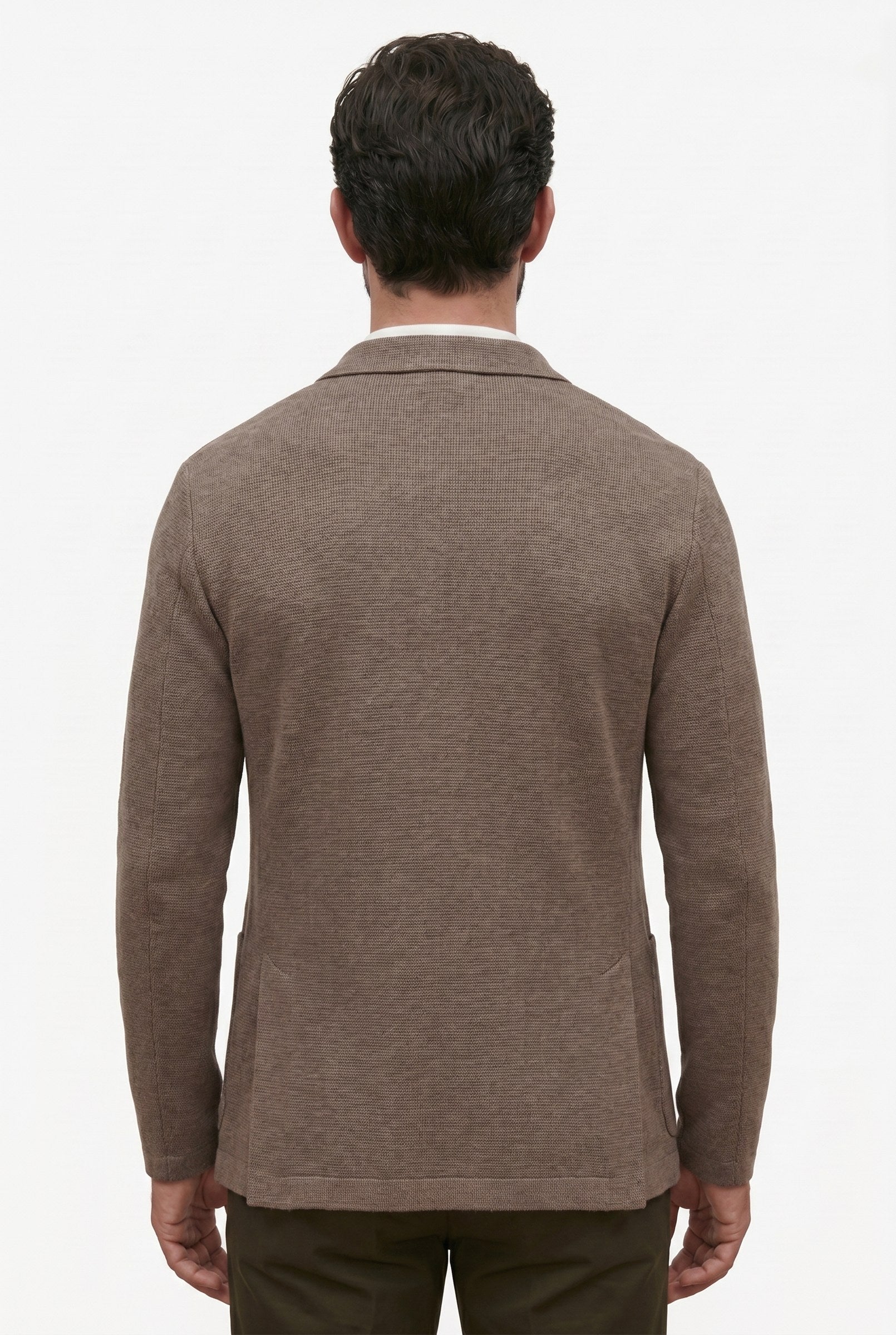 Men's Knitted Deconstructed Blazer | Blackstone London