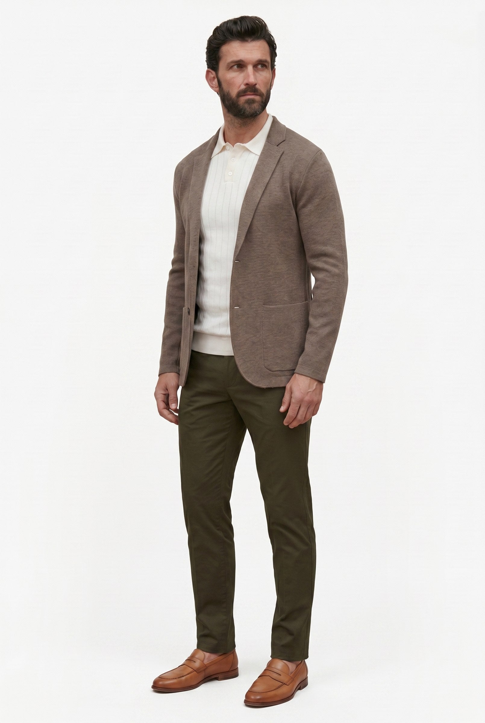 Men's Knitted Deconstructed Blazer | Blackstone London