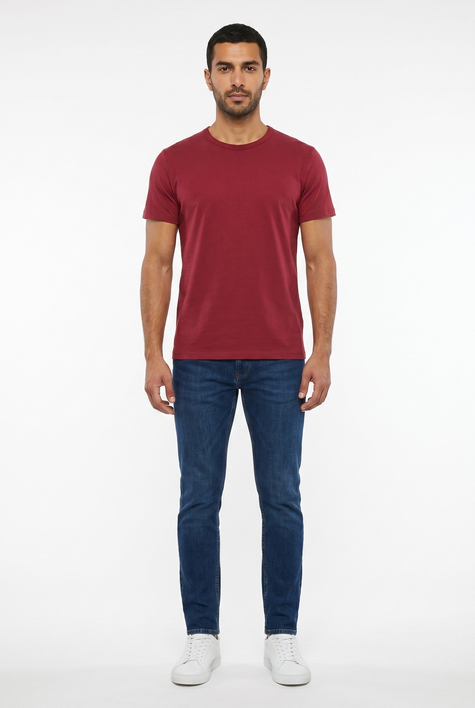 Men's Eyelet Crew Neck T-Shirt | Blackstone London