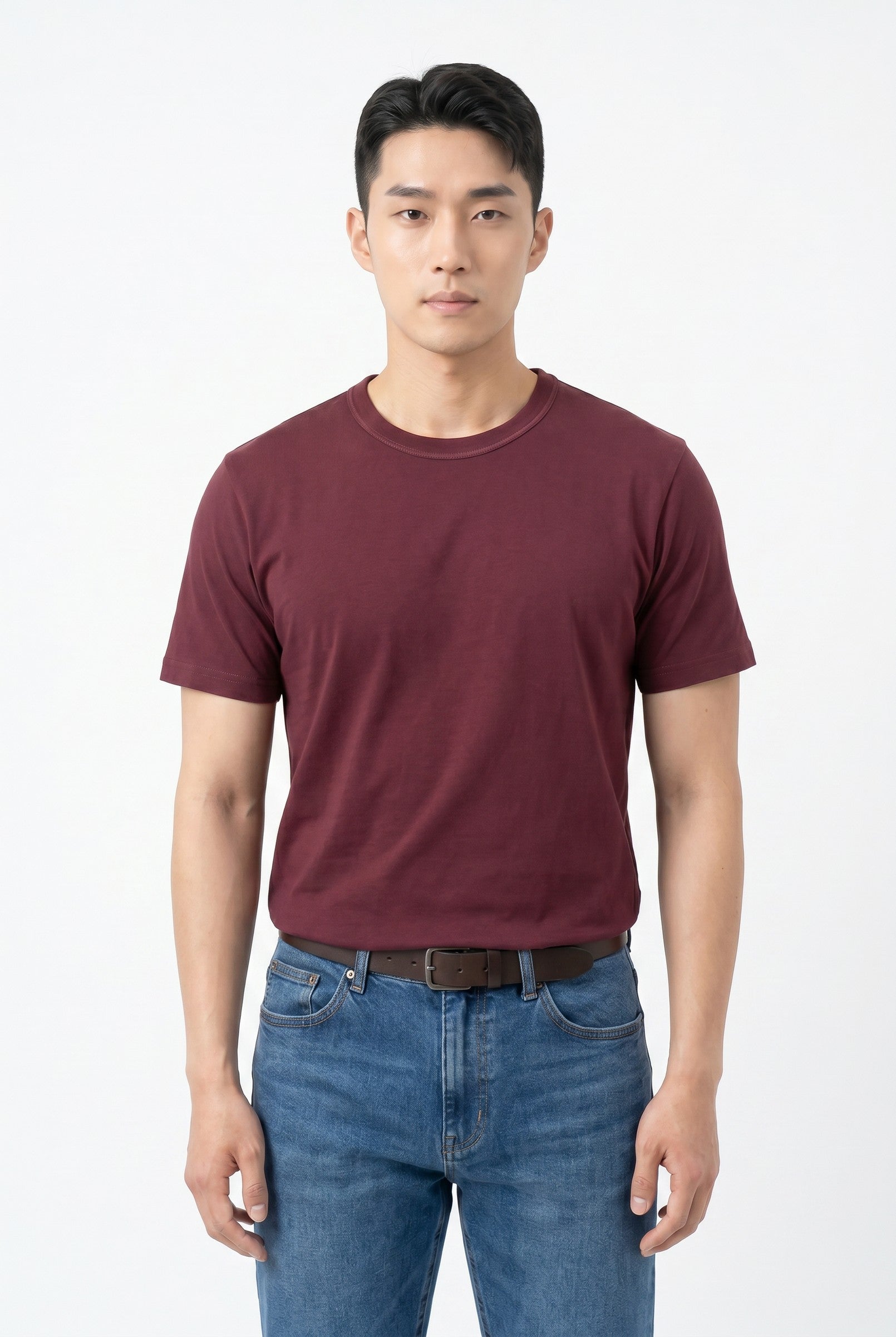 Men's Midweight Cotton Crew Neck T-Shirt | Blackstone London