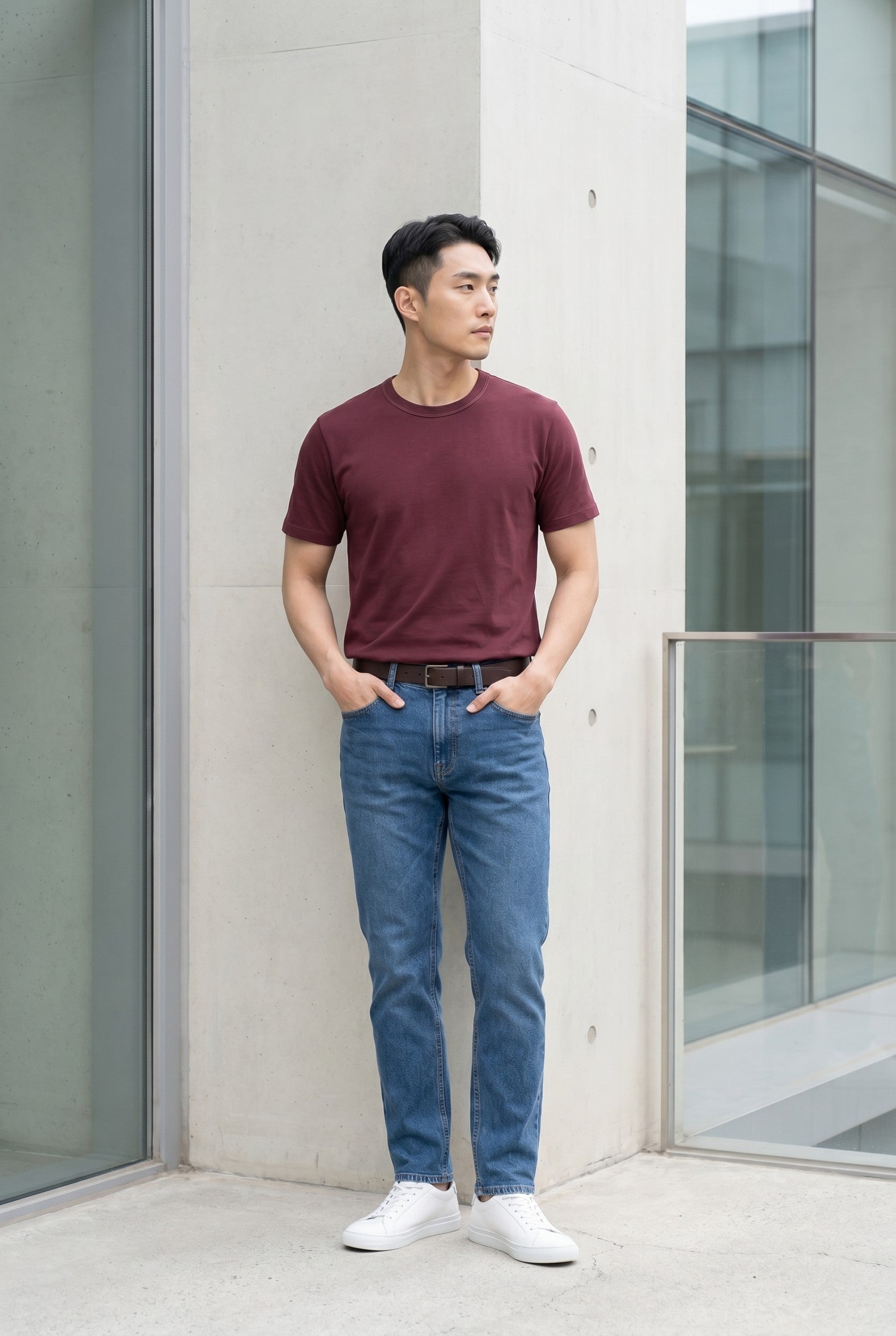 Men's Midweight Cotton Crew Neck T-Shirt | Blackstone London