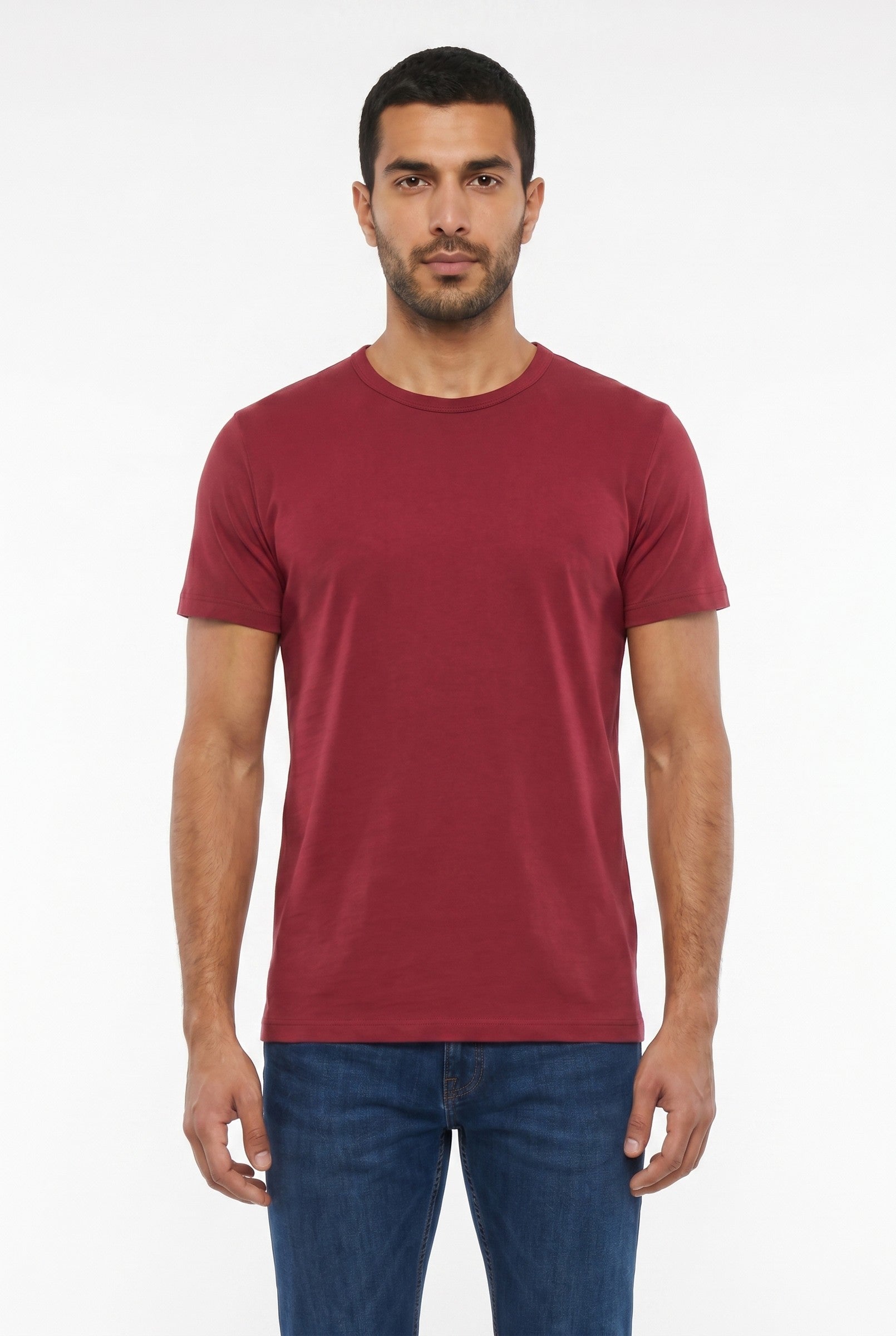 Men's Eyelet Crew Neck T-Shirt | Blackstone London