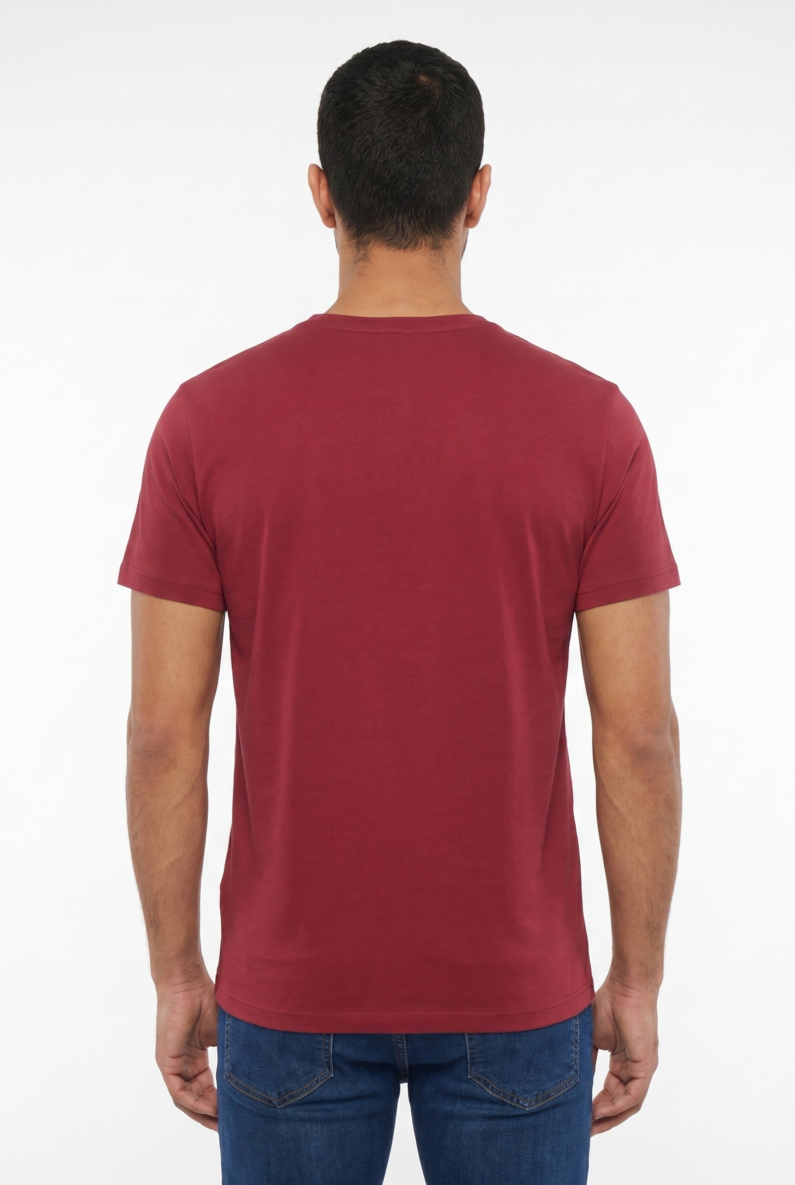 Men's Eyelet Crew Neck T-Shirt | Blackstone London