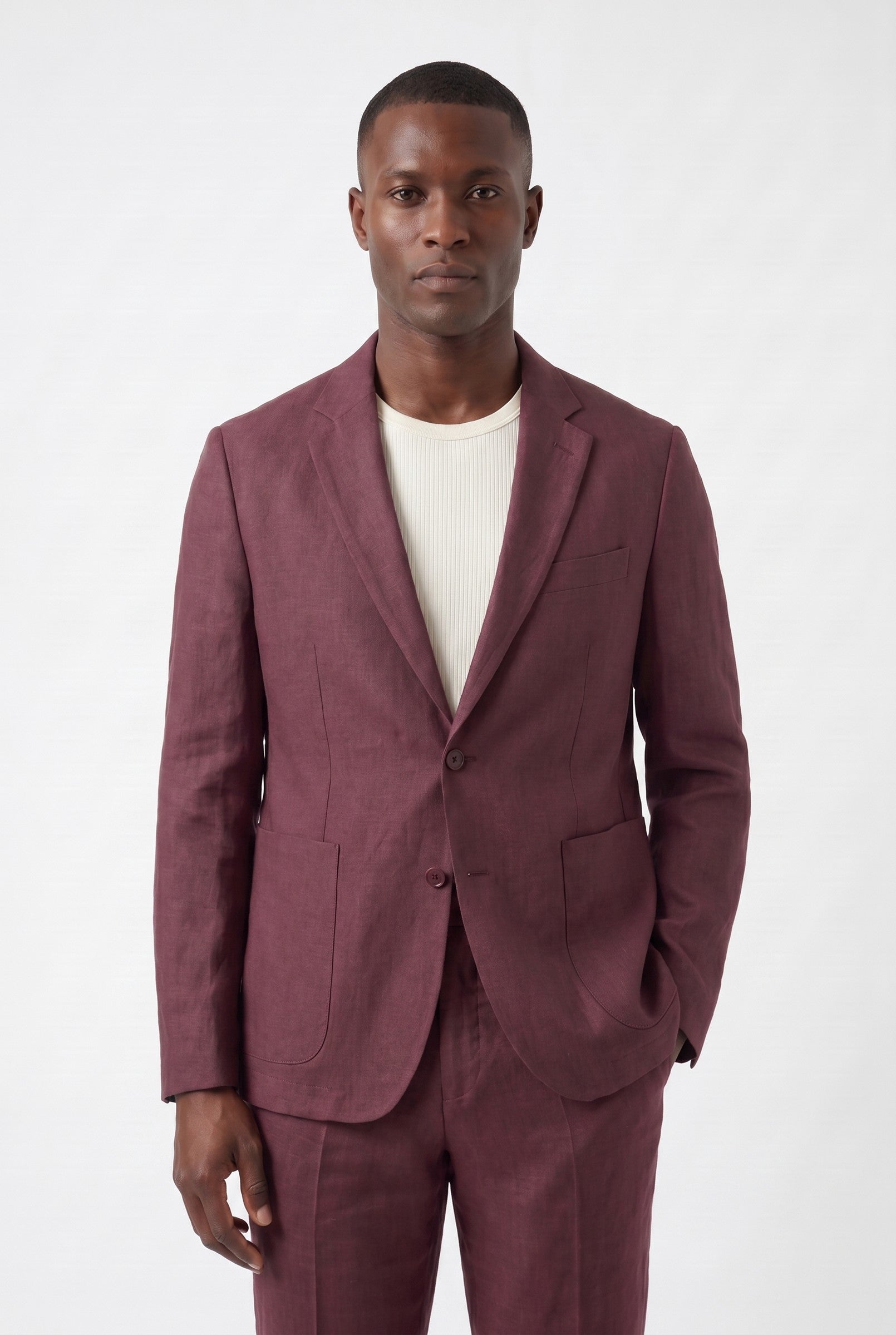 Men's Linen Tailored Blazer | Blackstone London