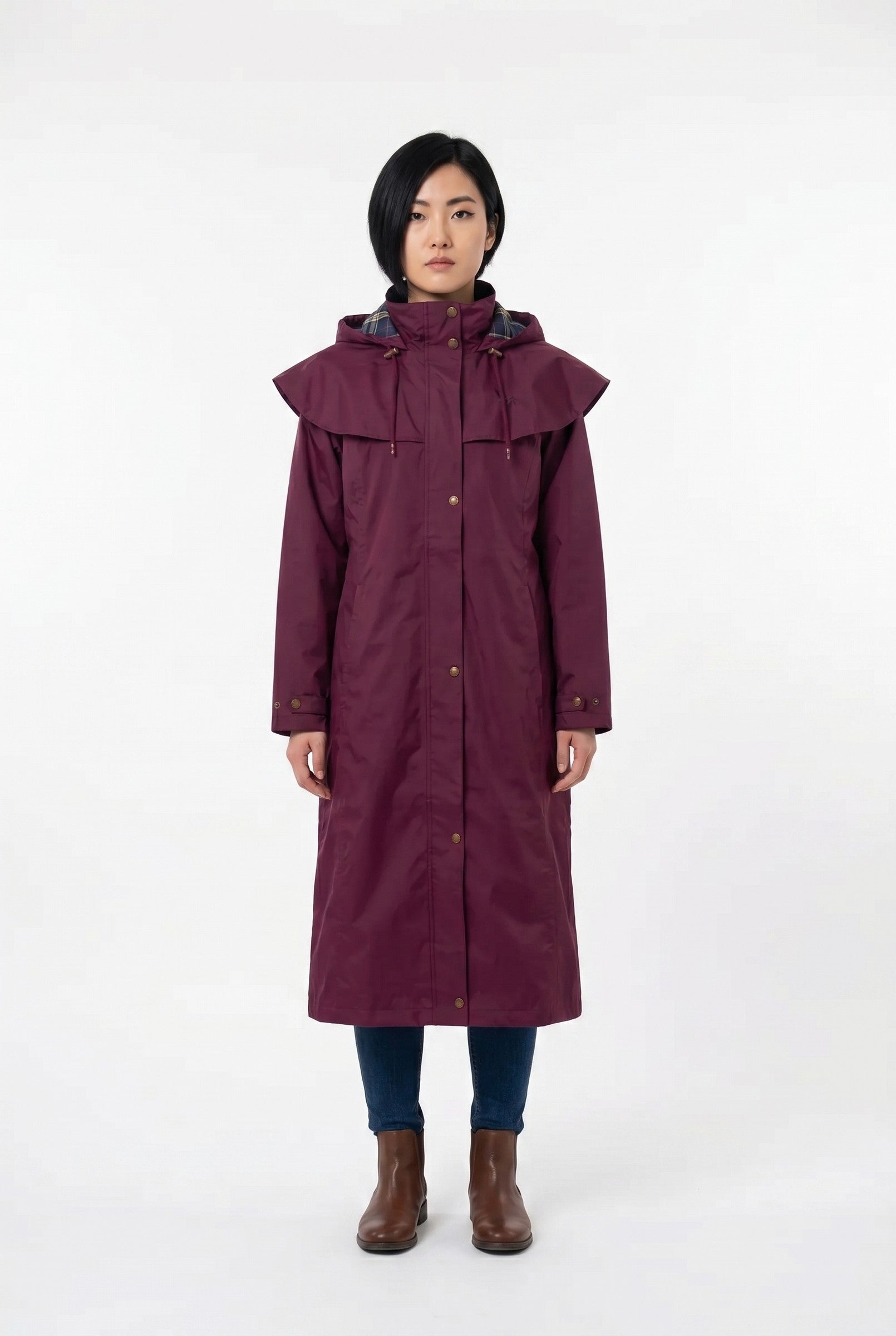 Women's Long Waterproof Raincoat | Blackstone London