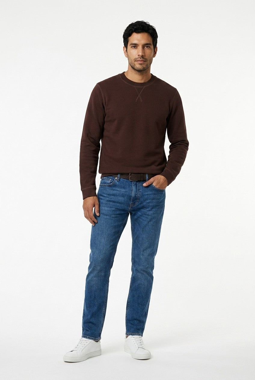 Men's Loopback Crewneck Sweatshirt | Blackstone London