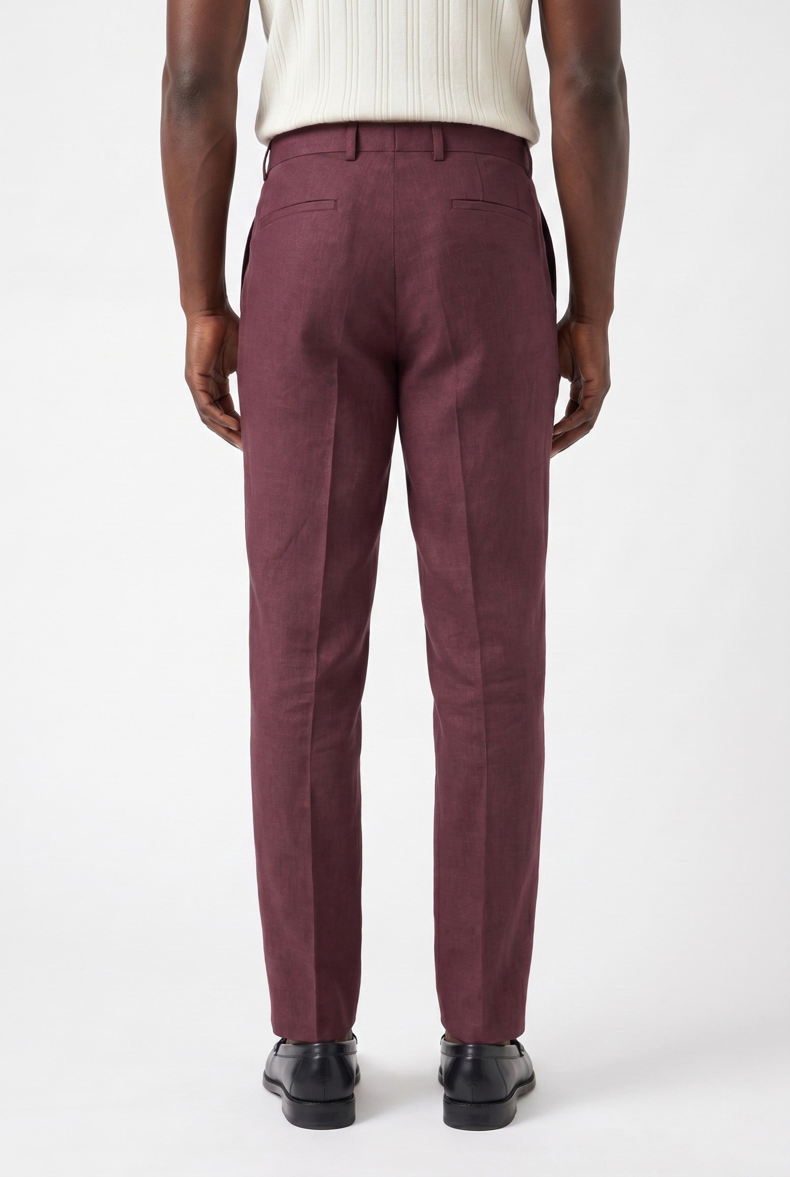 Men's Linen Tailored Trousers | Blackstone London