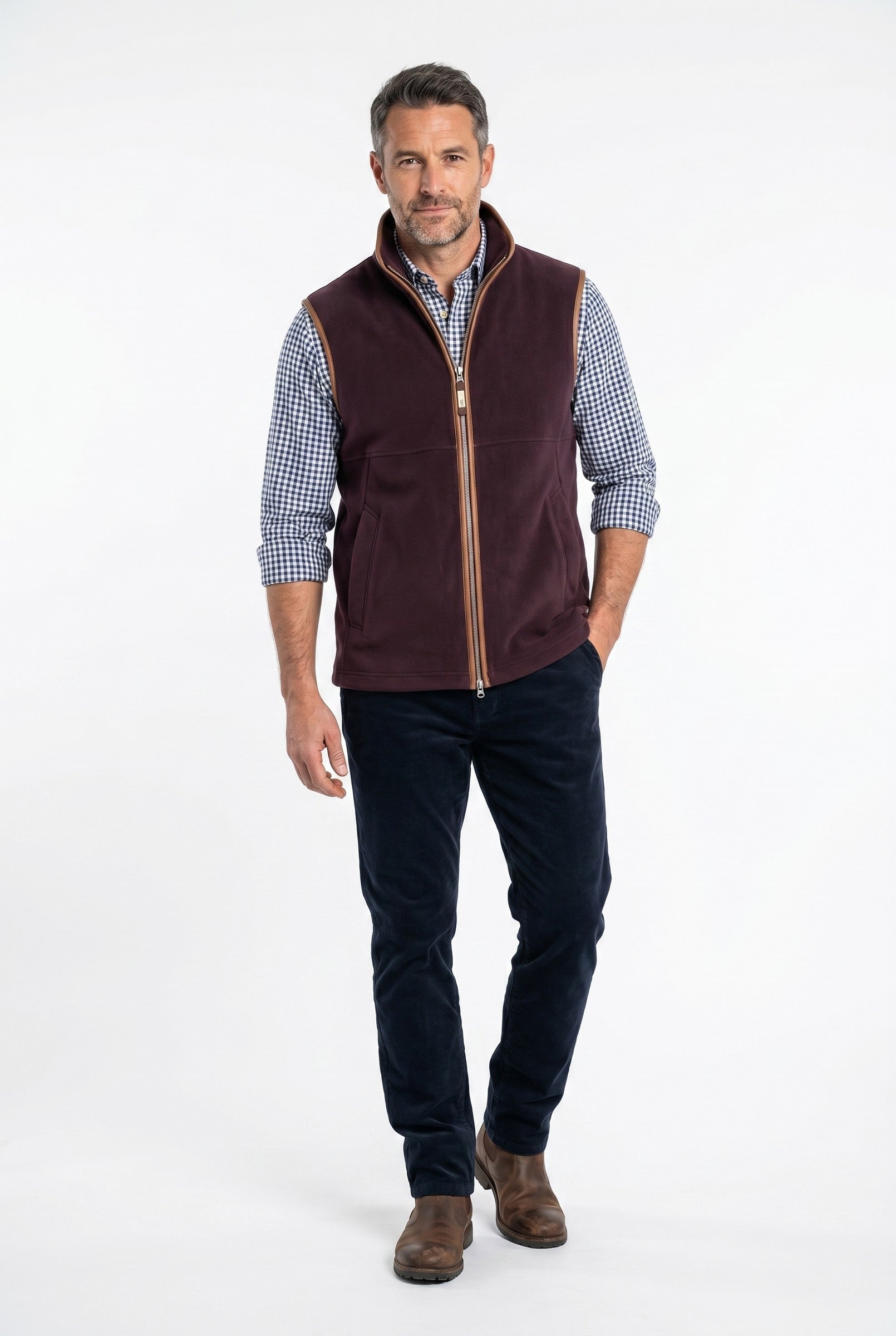 Men's Oakham Fleece Gilet | Blackstone London