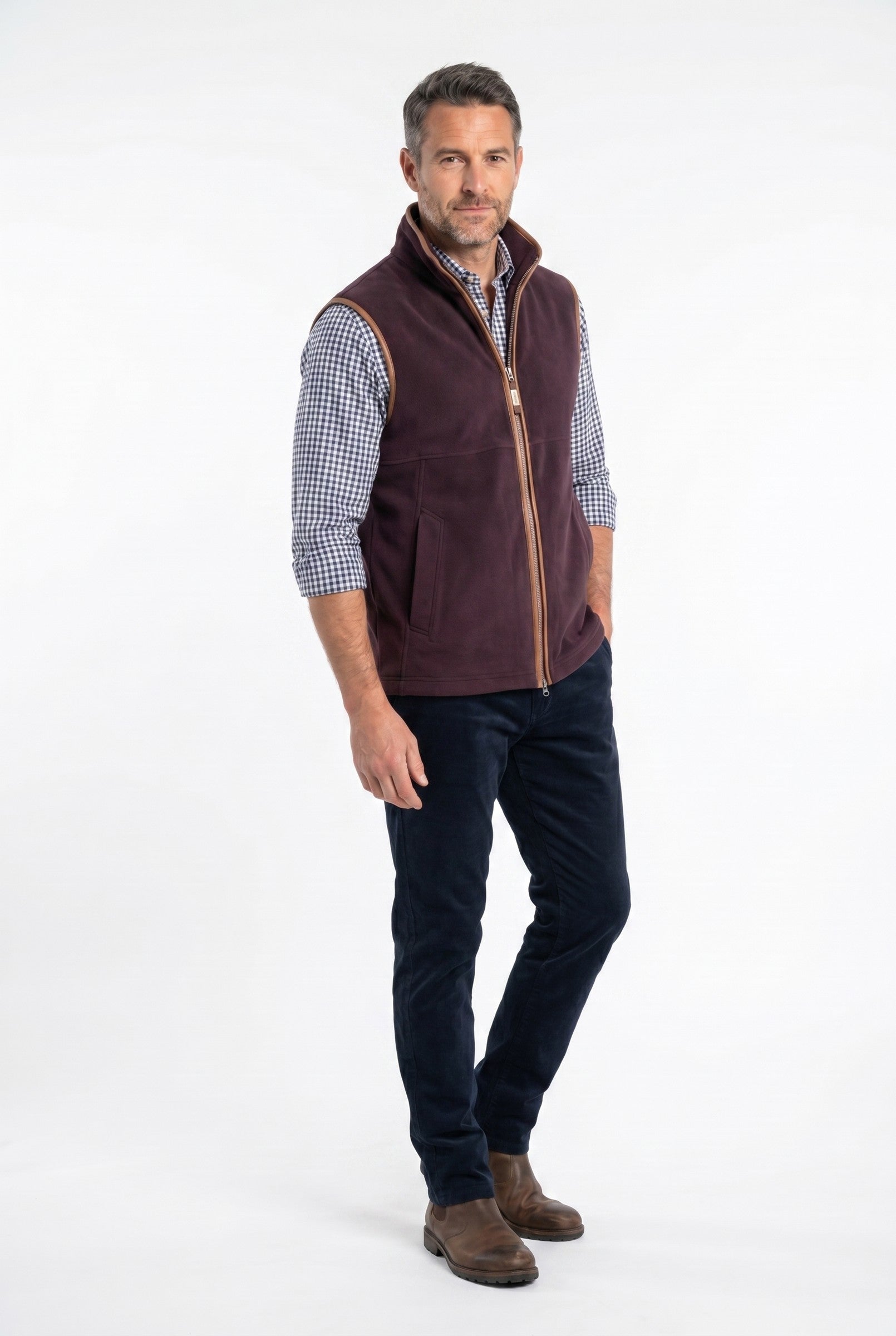 Men's Oakham Fleece Gilet | Blackstone London