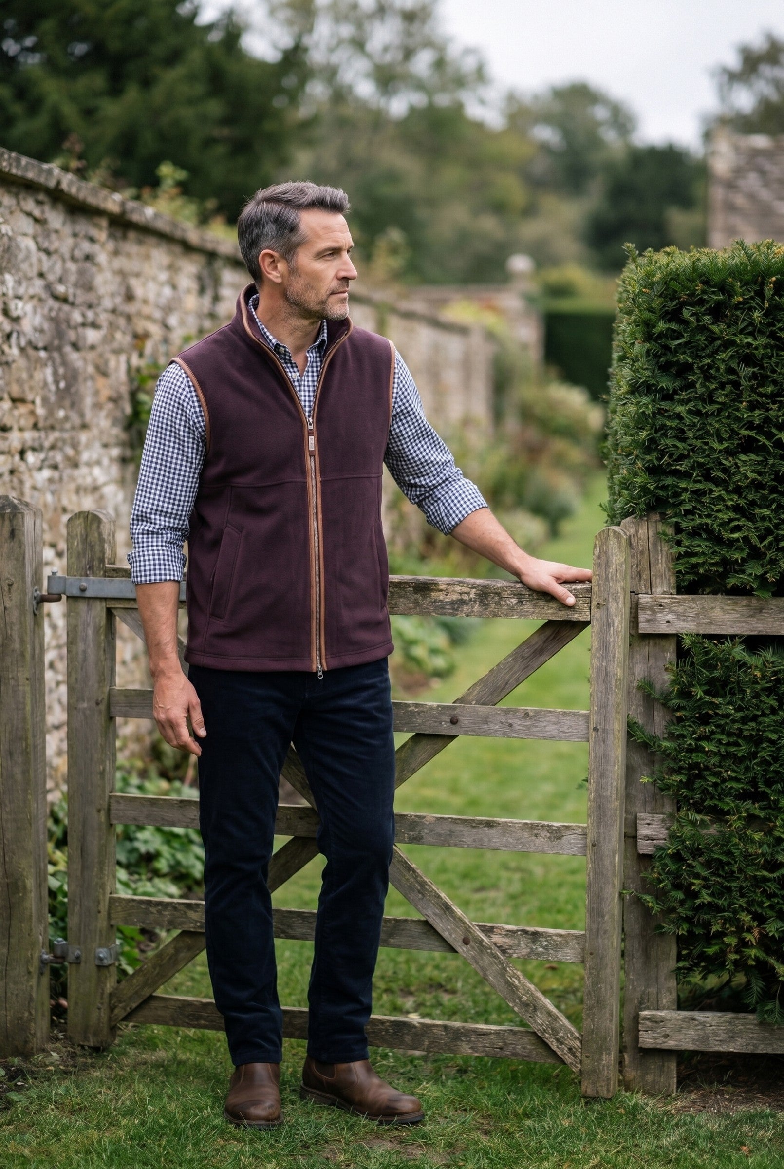 Men's Oakham Fleece Gilet | Blackstone London