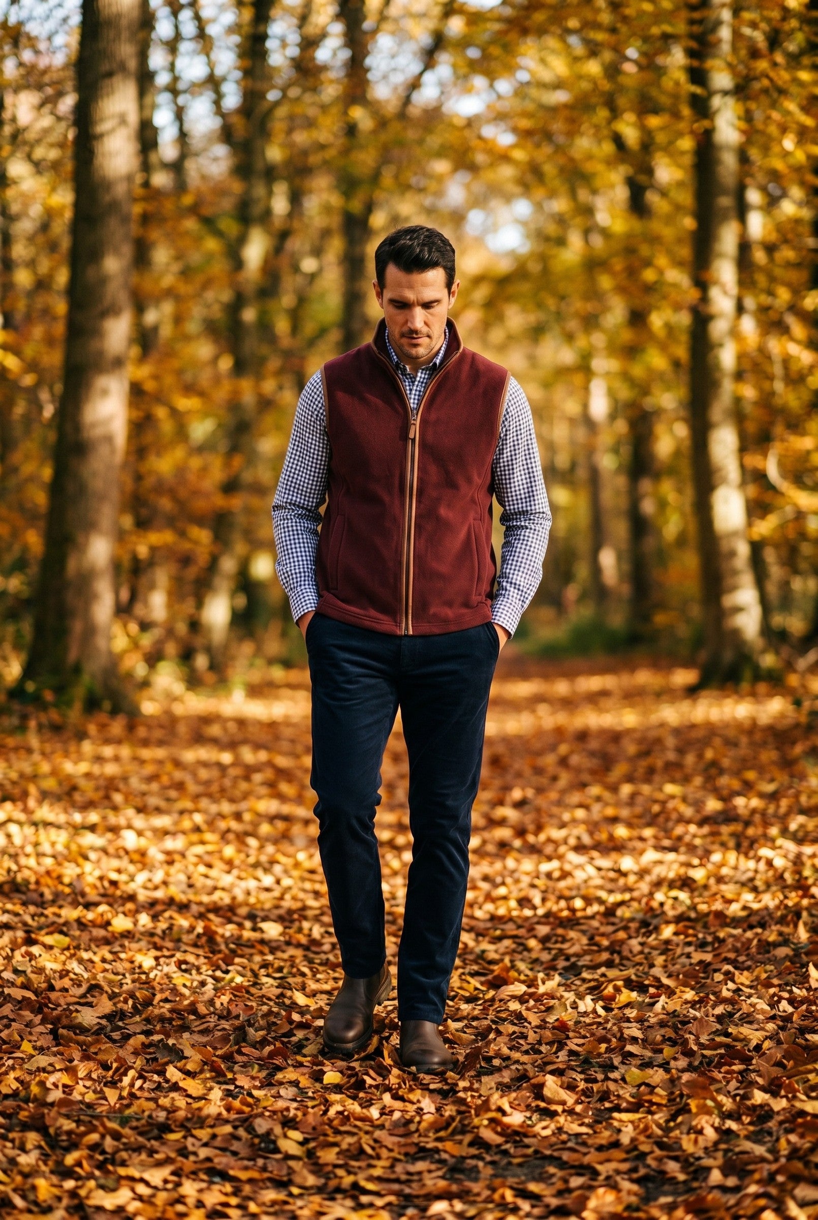 Men's Oakham Fleece Gilet | Blackstone London