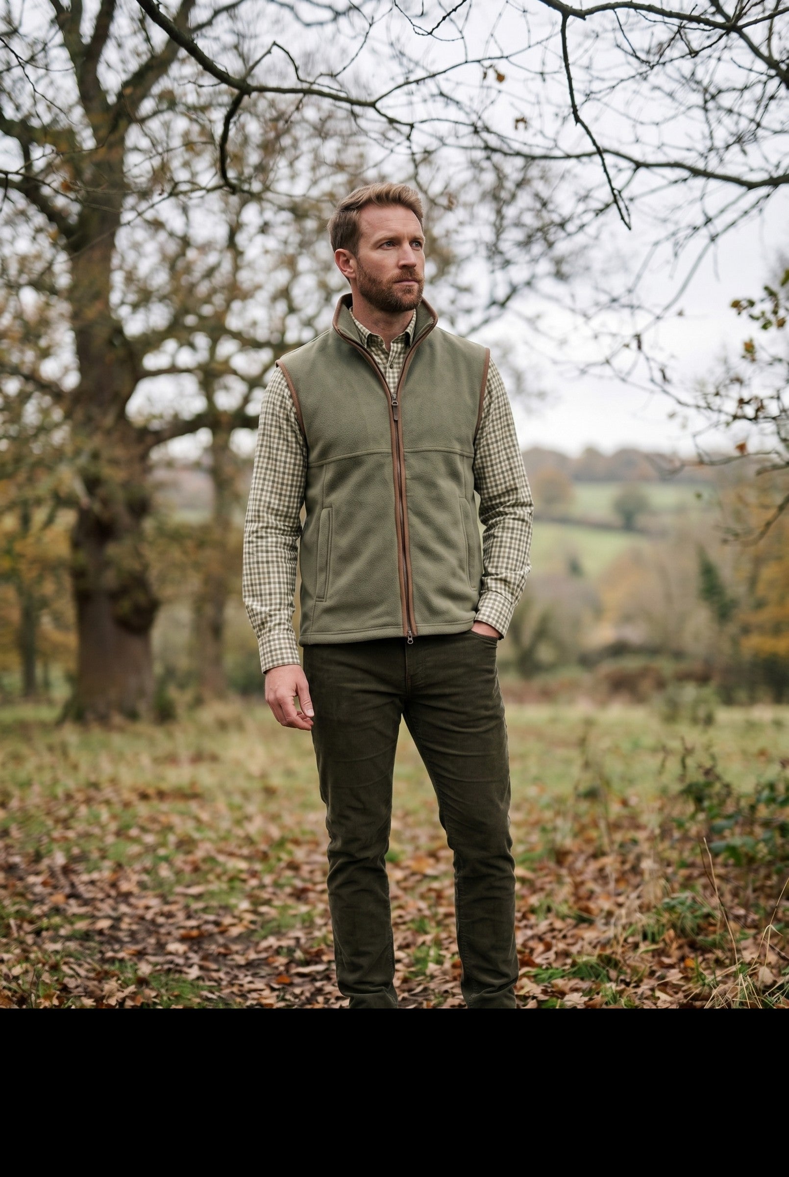 Men's Heritage Fleece Gilet | Blackstone London