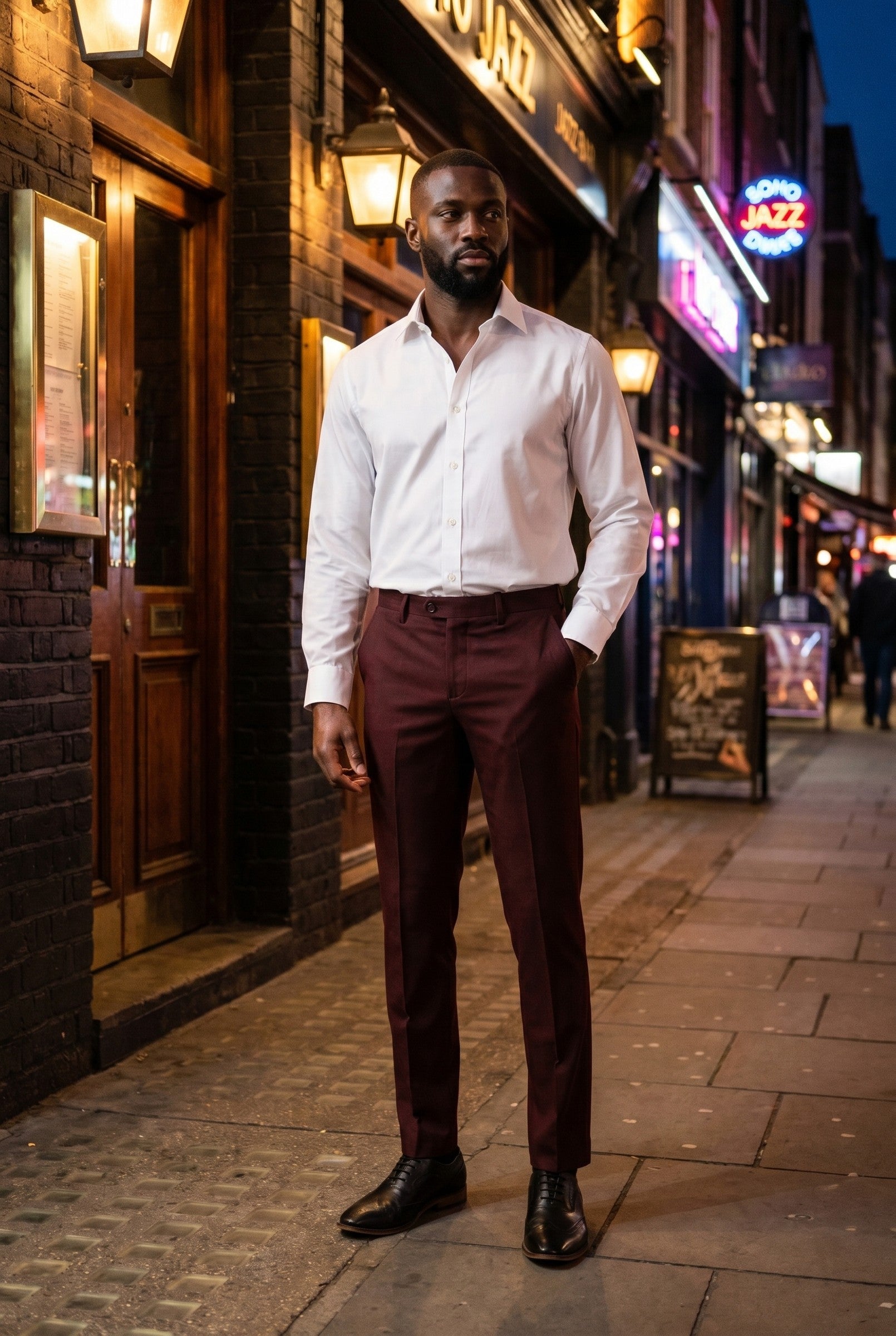 Men's Slim Fit Tailored Trousers | Blackstone London