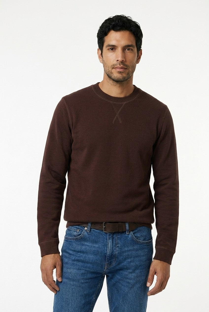 Men's Loopback Crewneck Sweatshirt | Blackstone London