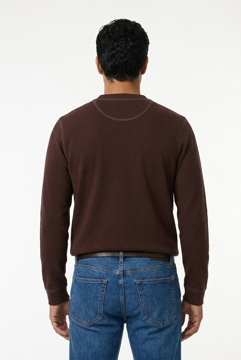 Men's Loopback Crewneck Sweatshirt | Blackstone London