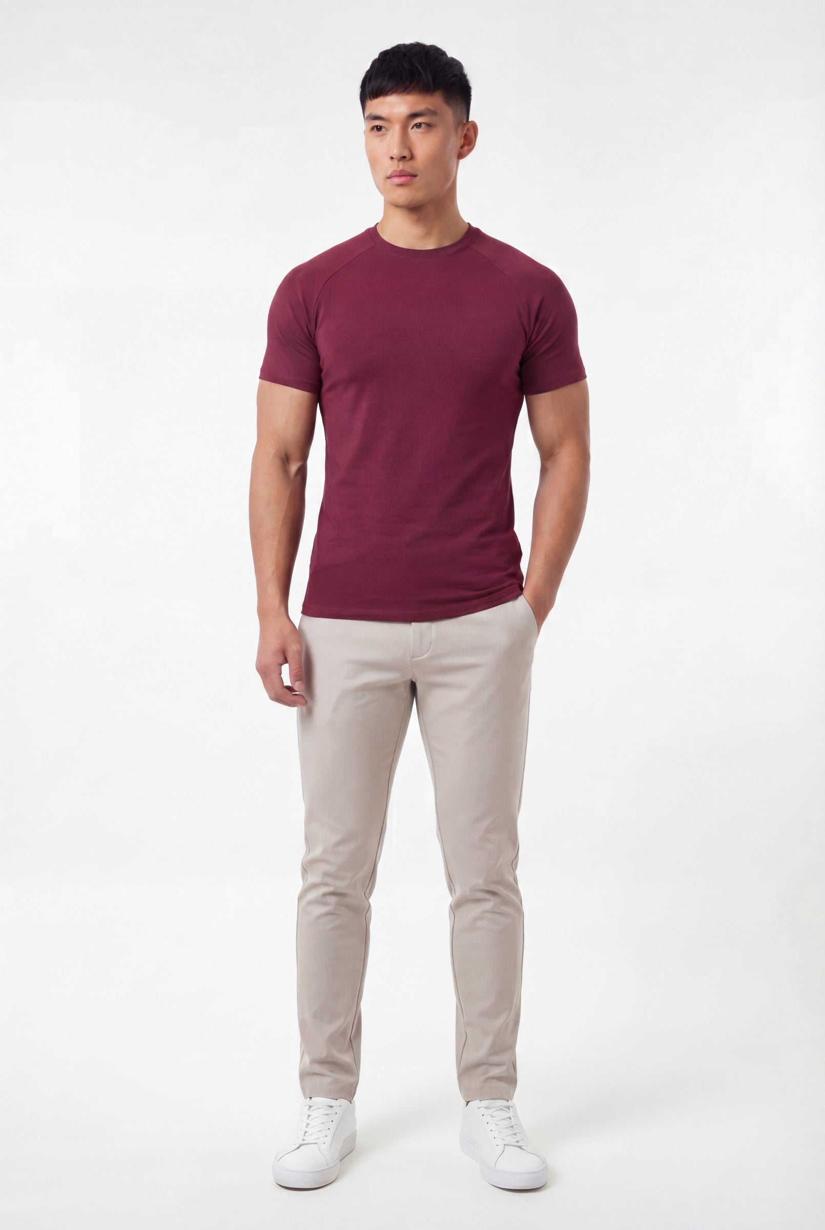 Men's Muscle Fit Crewneck T-Shirt | Blackstone London