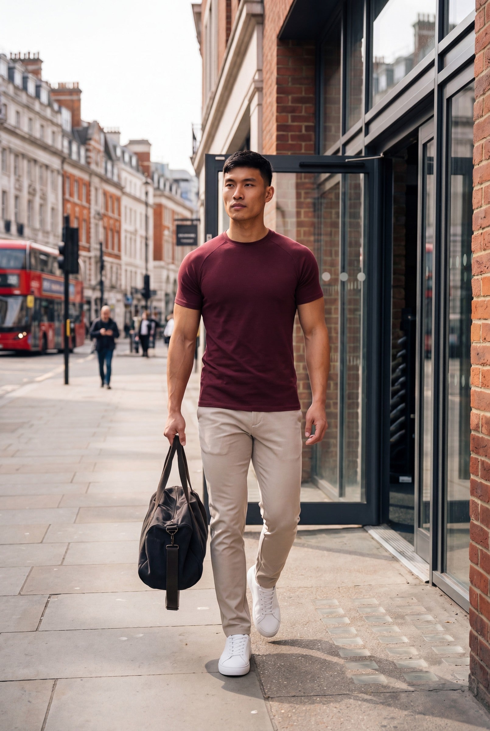 Men's Muscle Fit Crewneck T-Shirt | Blackstone London