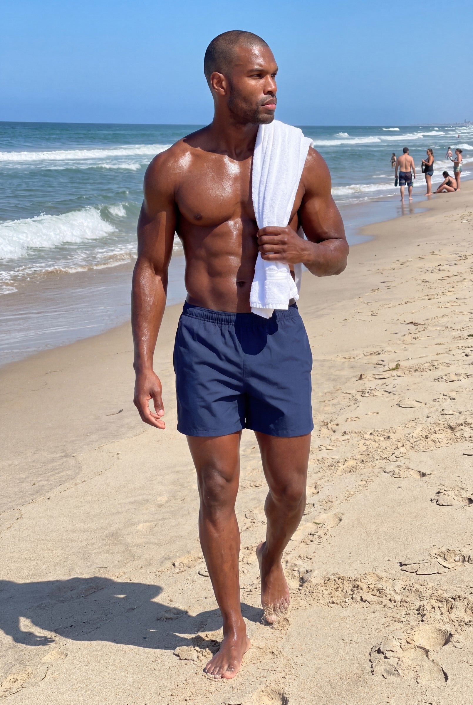 Men's Solid Resort Swim Shorts | Blackstone London