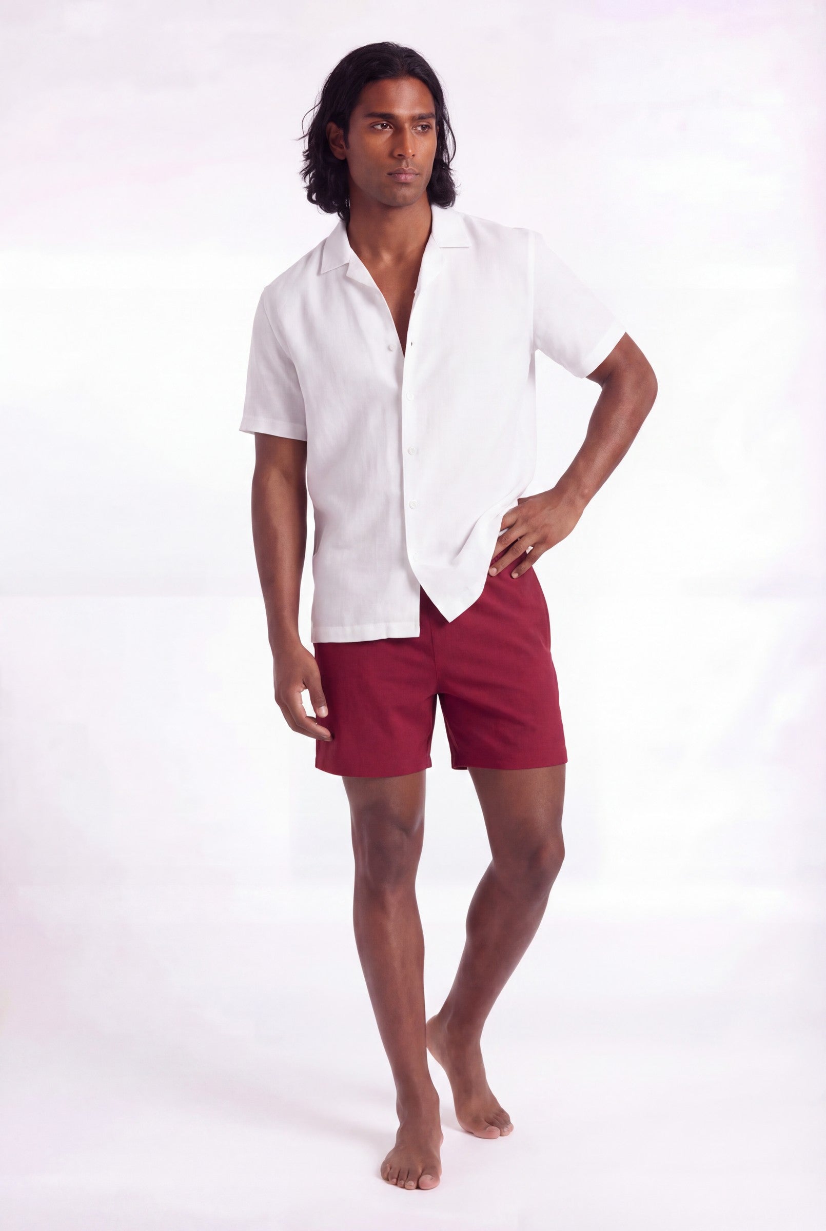 Men's Solid Resort Swim Shorts | Blackstone London