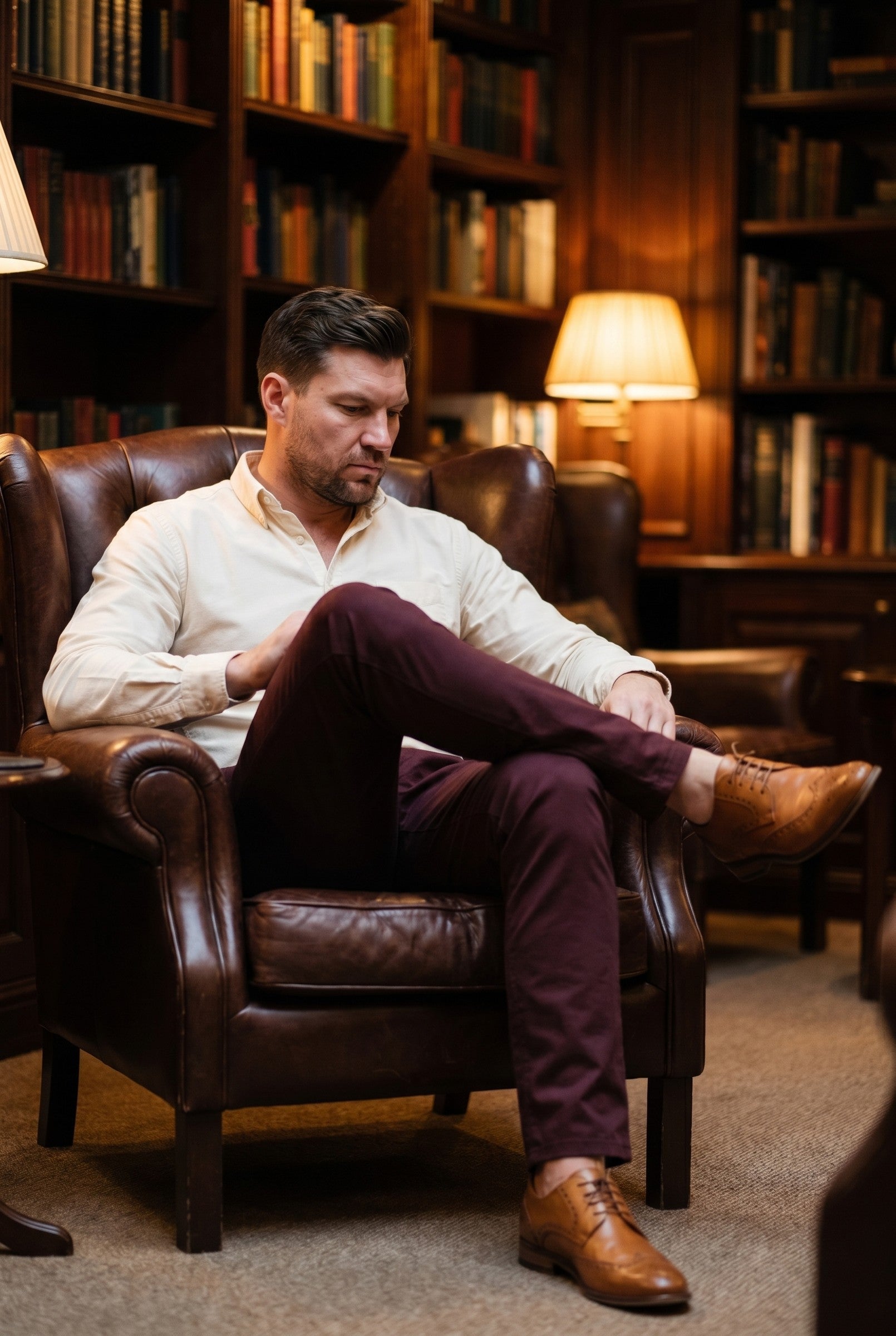 Men's Slim Tailored Chinos | Blackstone London