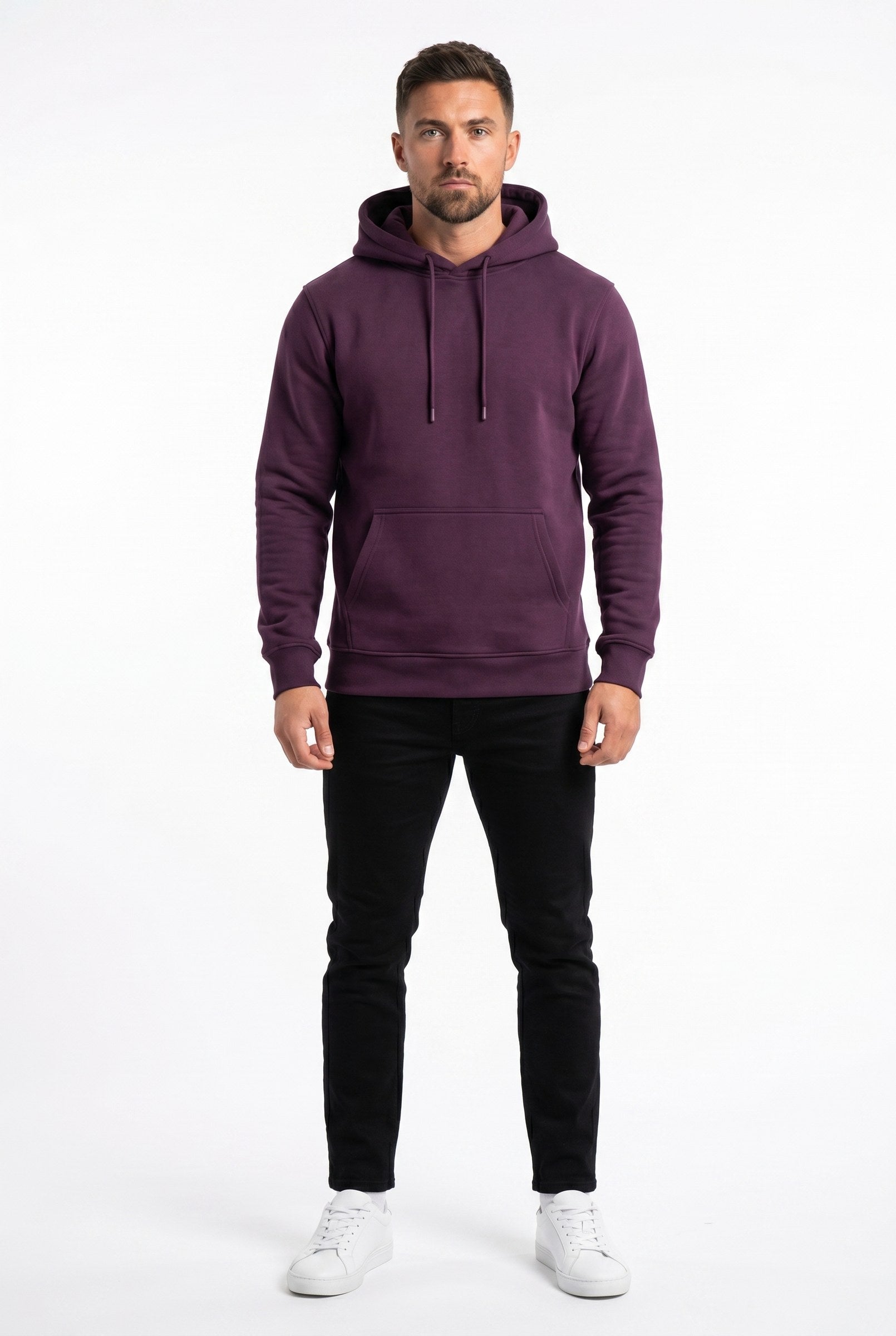 Men's Fundamental Fleece Pullover Hoodie | Blackstone London