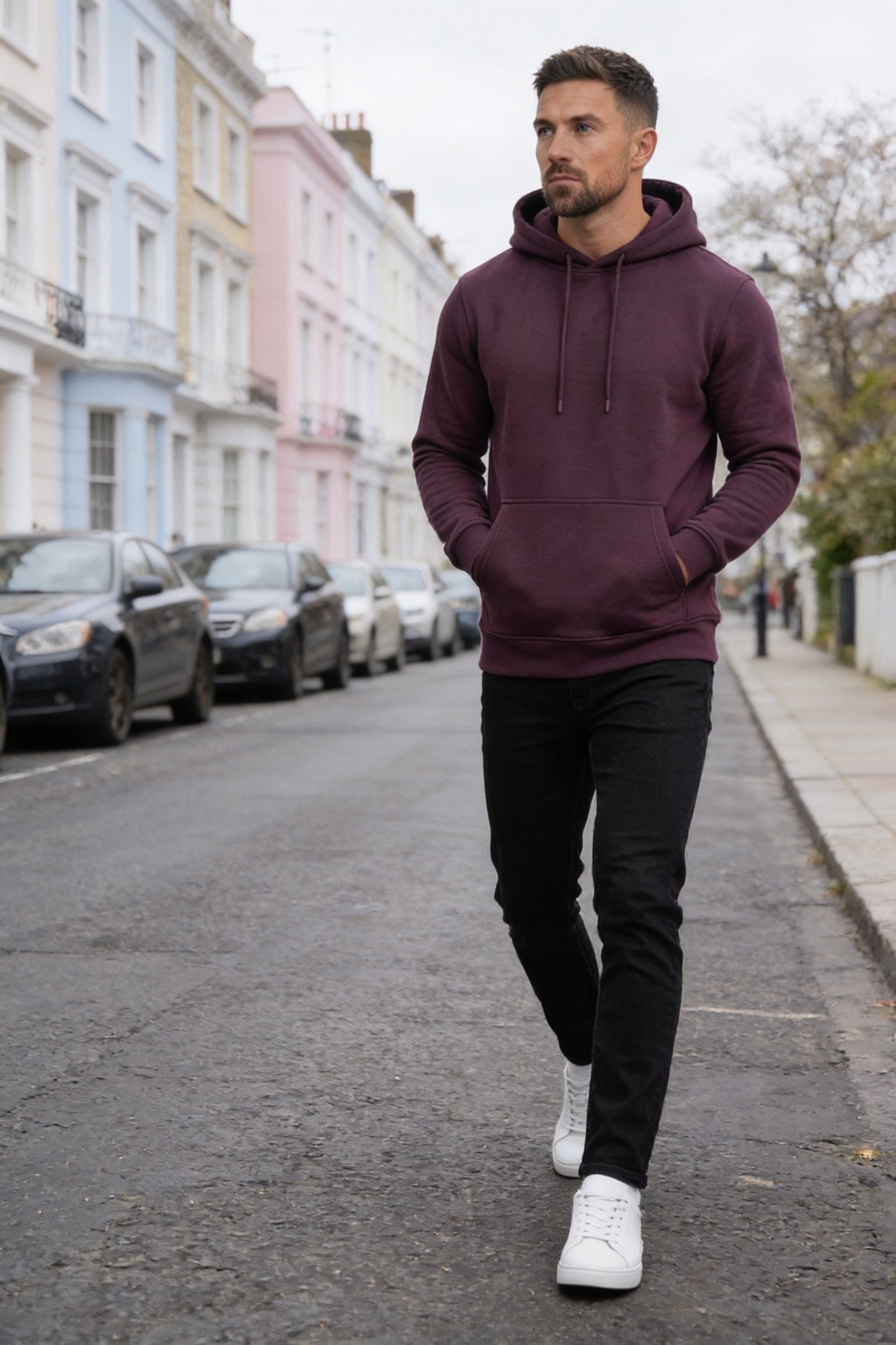 Men's Fundamental Fleece Pullover Hoodie | Blackstone London