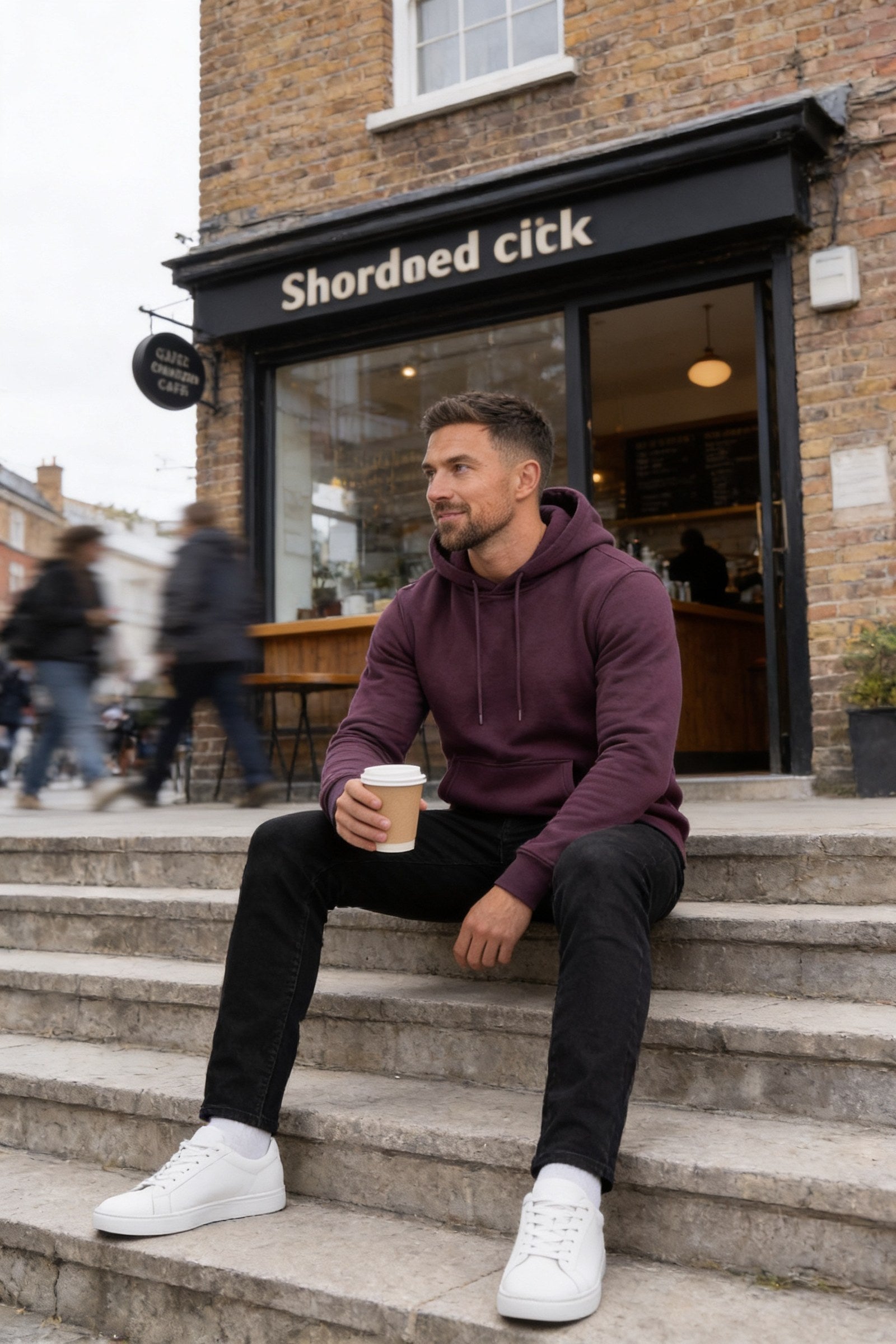 Men's Fundamental Fleece Pullover Hoodie | Blackstone London