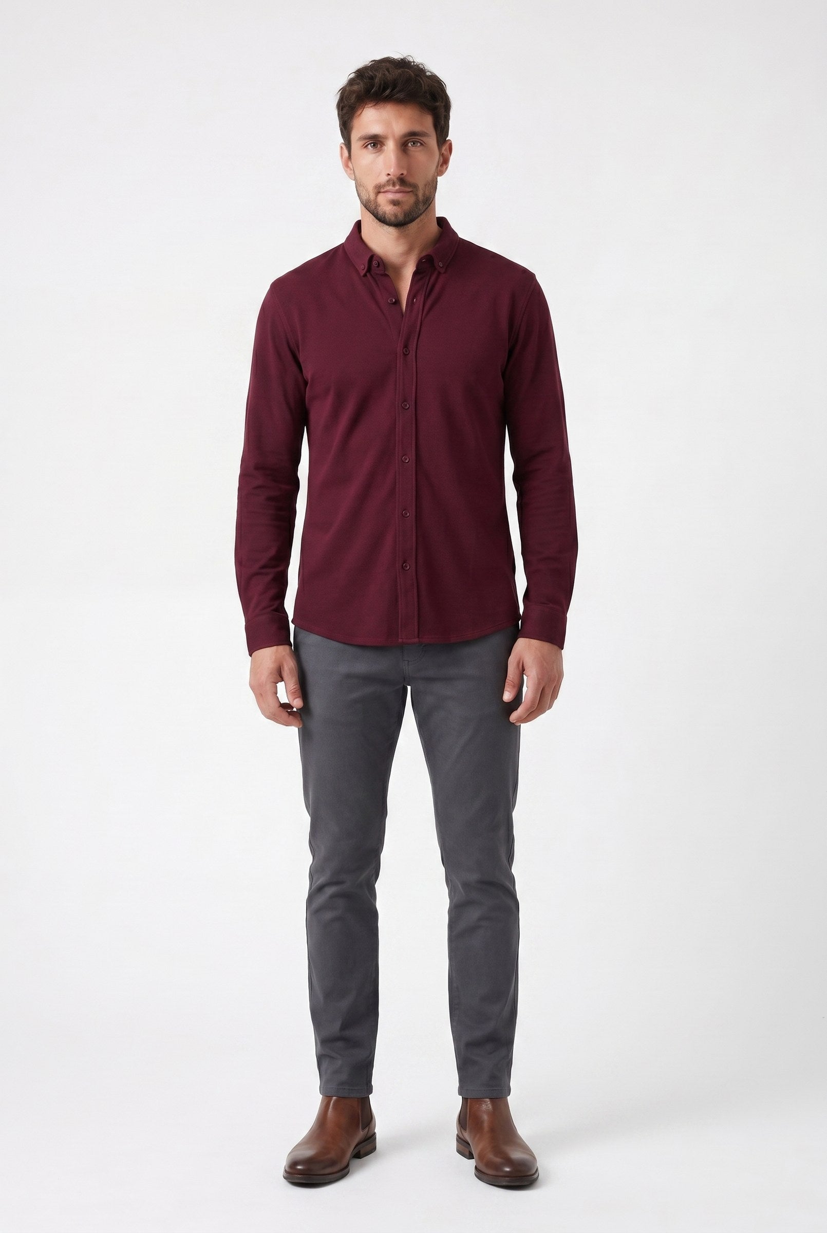Men's Galloway Pique Jersey Shirt | Blackstone London