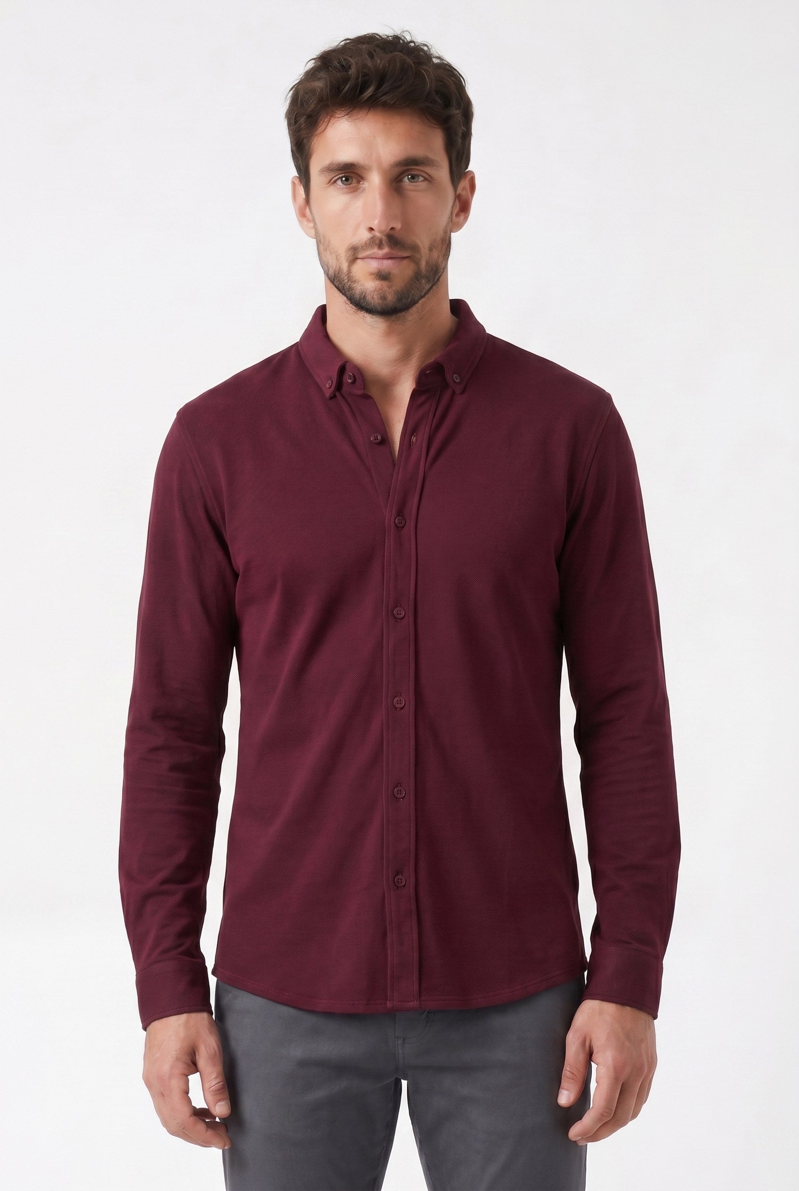 Men's Galloway Pique Jersey Shirt | Blackstone London