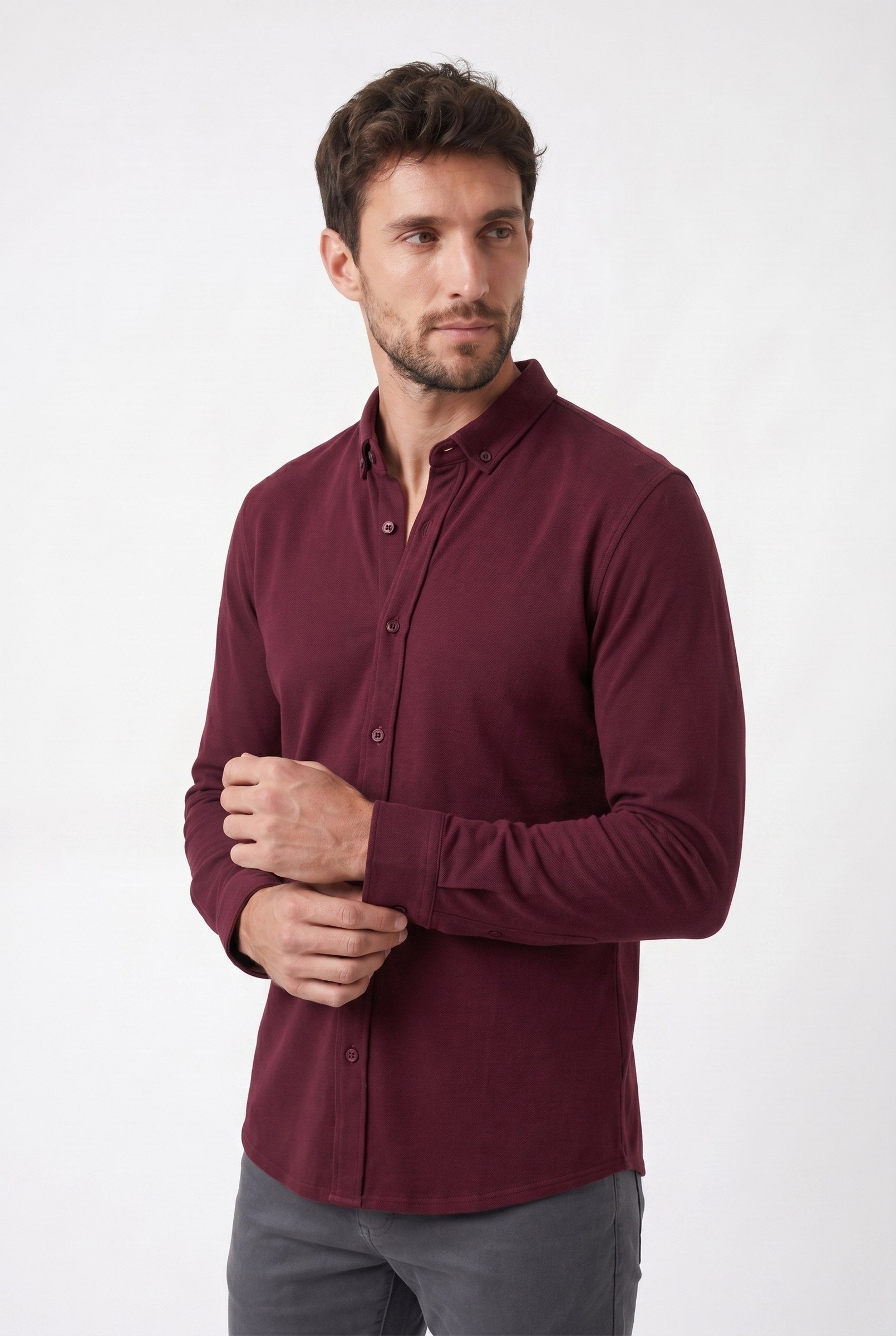 Men's Galloway Pique Jersey Shirt | Blackstone London