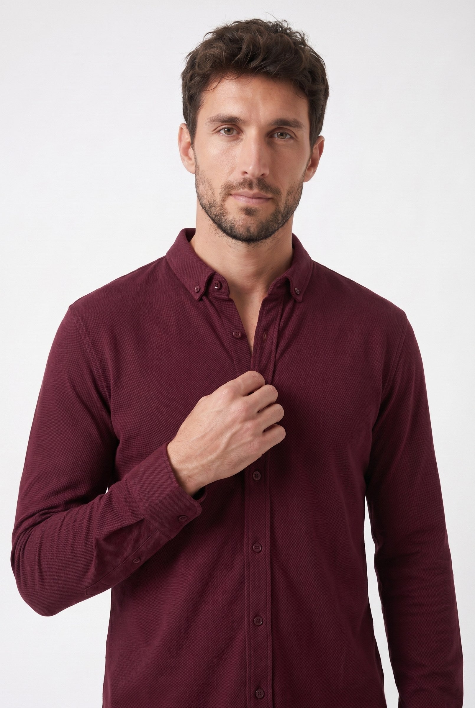 Men's Galloway Pique Jersey Shirt | Blackstone London