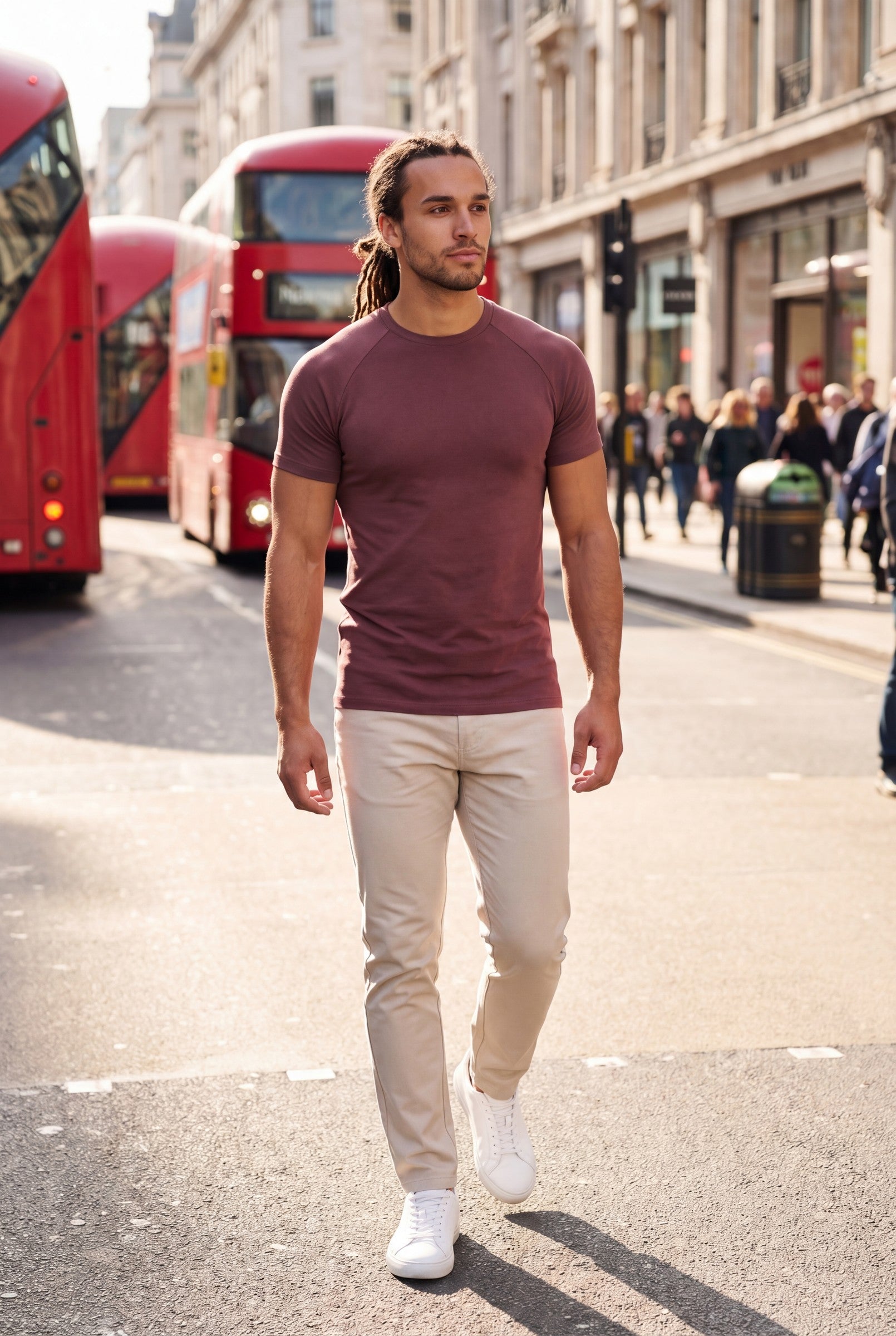Men's Mercerised Cotton Crewneck T-Shirt | Blackstone London