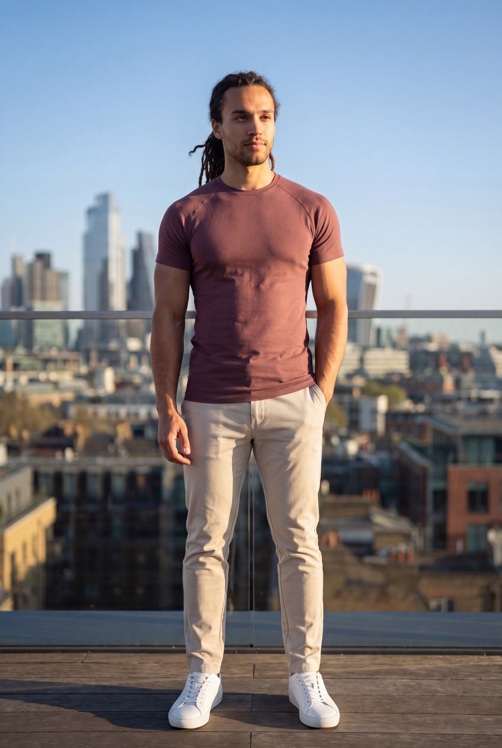 Men's Mercerised Cotton Crewneck T-Shirt | Blackstone London
