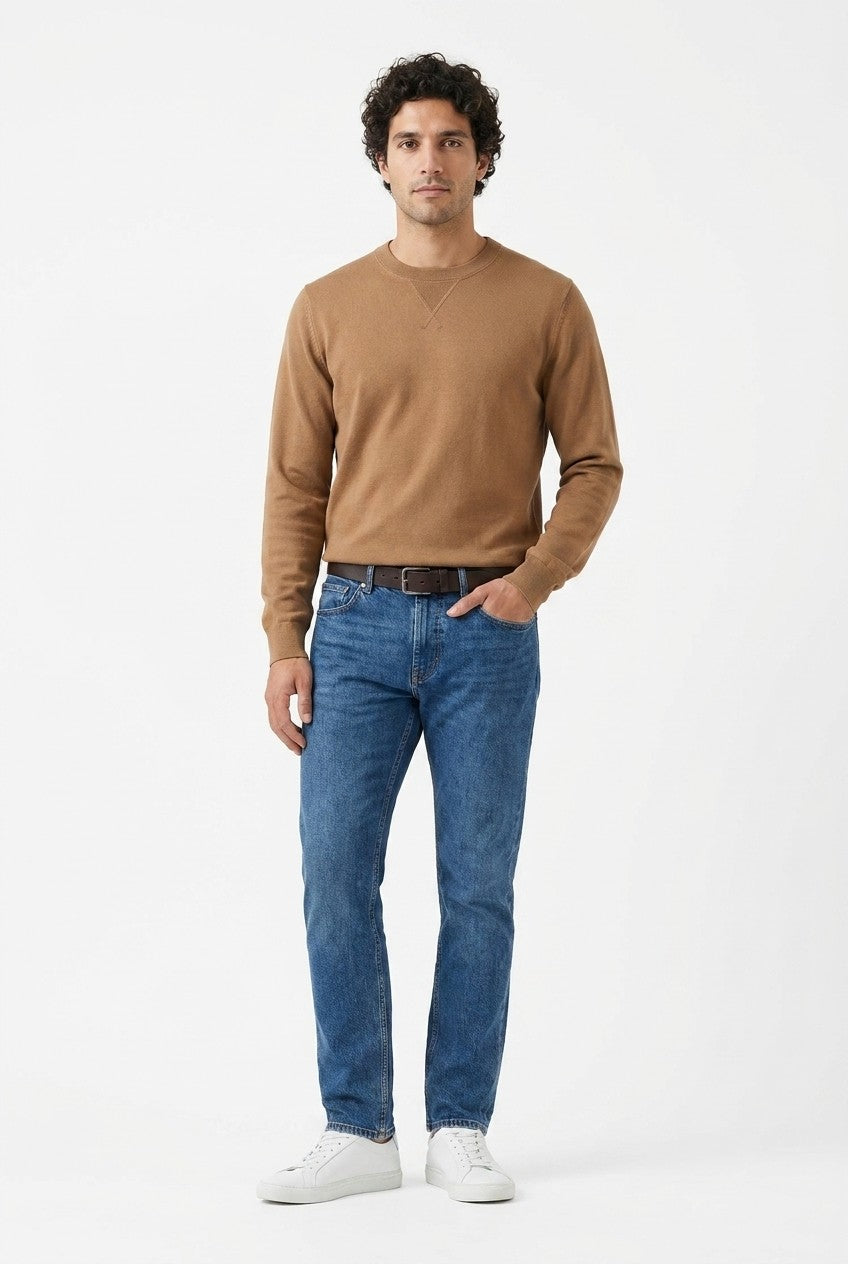 Men's Loopback Crewneck Sweatshirt | Blackstone London