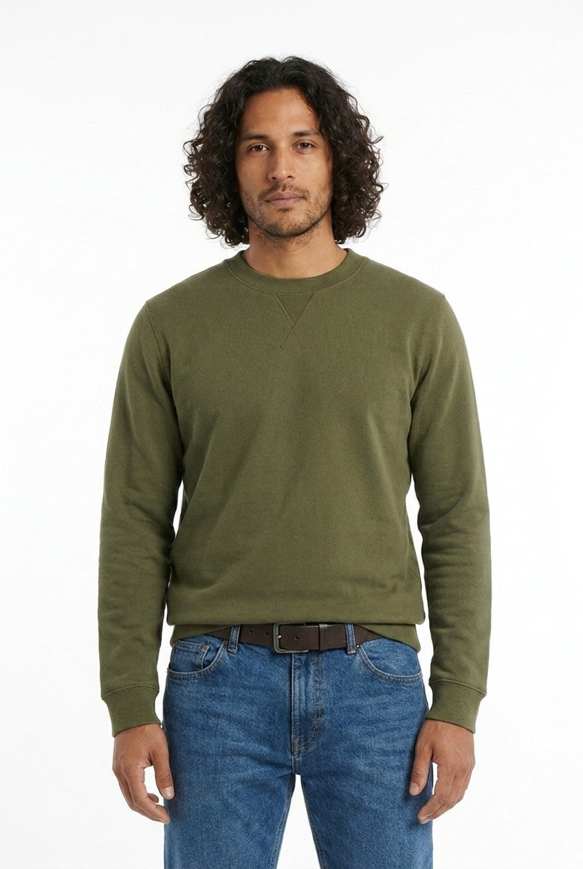 Men's Loopback Crewneck Sweatshirt | Blackstone London