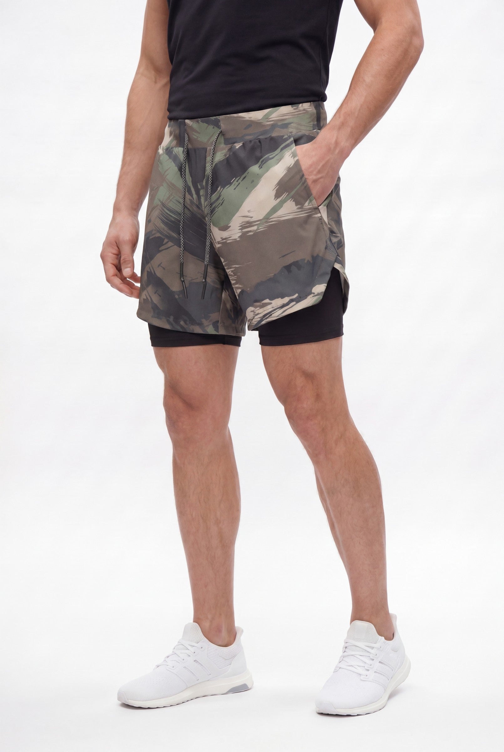 Men's Hybrid Compression Shorts | Blackstone London