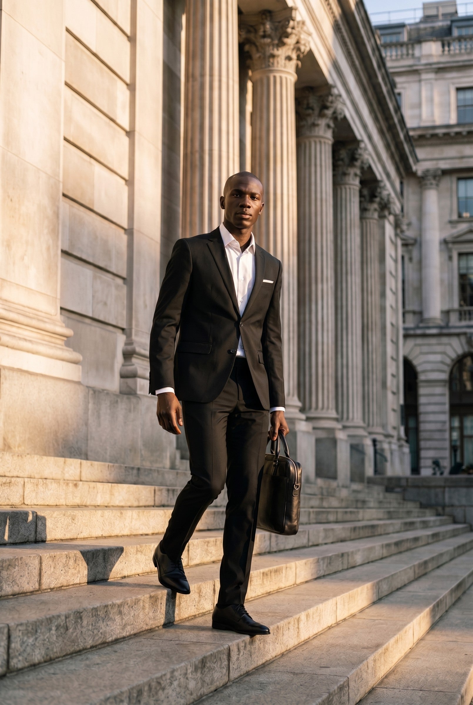 Men's Charcoal Slim Fit Two-Piece Suit | Blackstone London