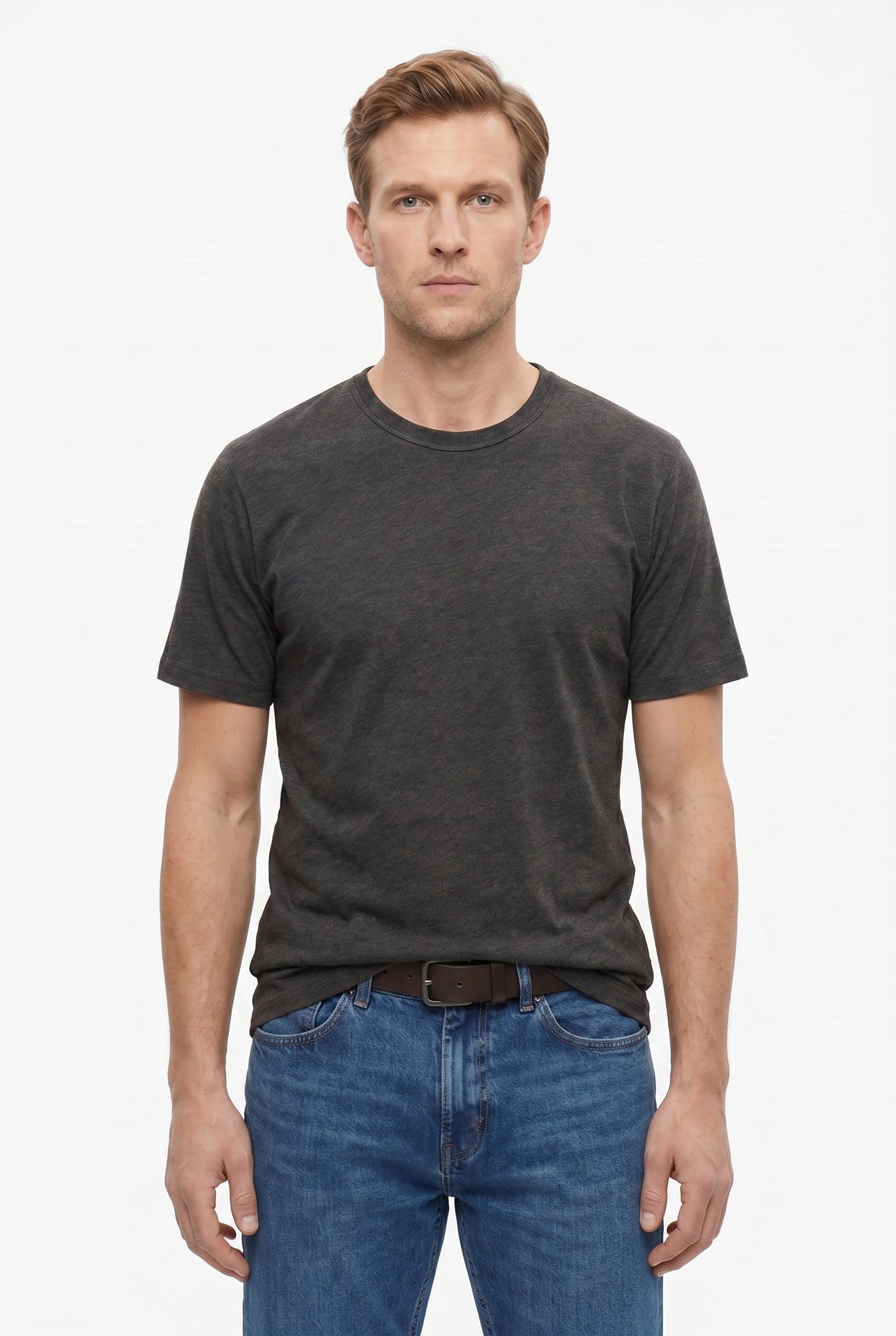Men's Midweight Cotton Crew Neck T-Shirt | Blackstone London